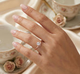 Moissanite Chevron Ring: Minimalist Sterling Silver V Band