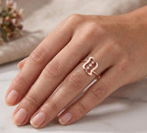 Moissanite Round Cut Sterling Silver Ring – Minimalist Statement Band