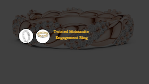 Twisted Moissanite Engagement Ring: The Perfect Eternity Band for Her