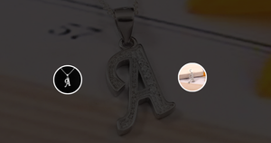 Dazzling Letter Pendant Necklace for Women: Custom Cursive Initials on a Dainty 18-Inch Chain