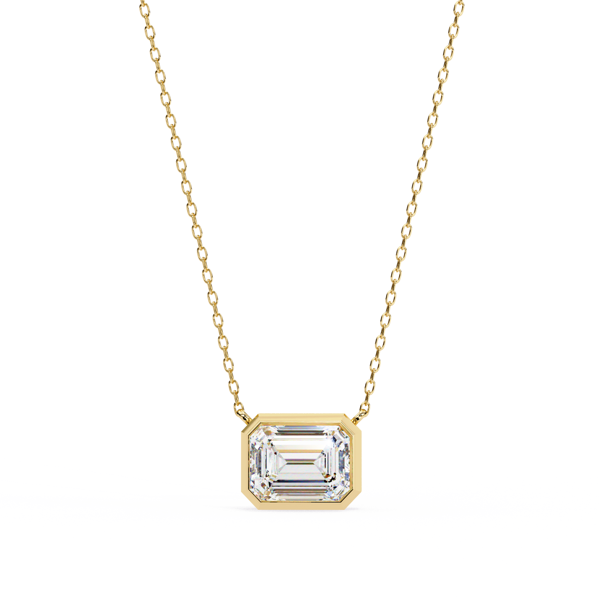 Moissanite Pendant Necklace For Women