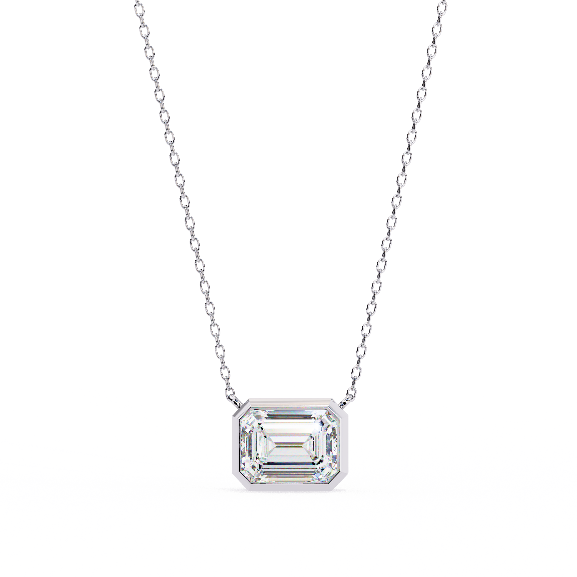 Moissanite Pendant Necklace For Women