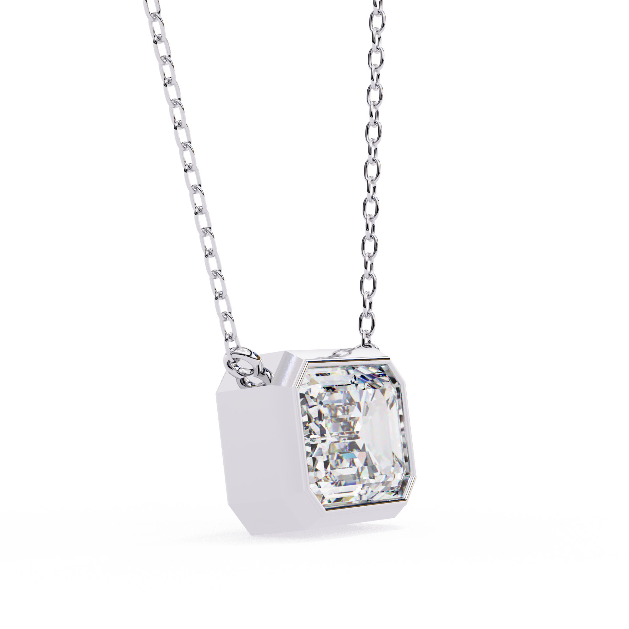 Moissanite Pendant Necklace For Women