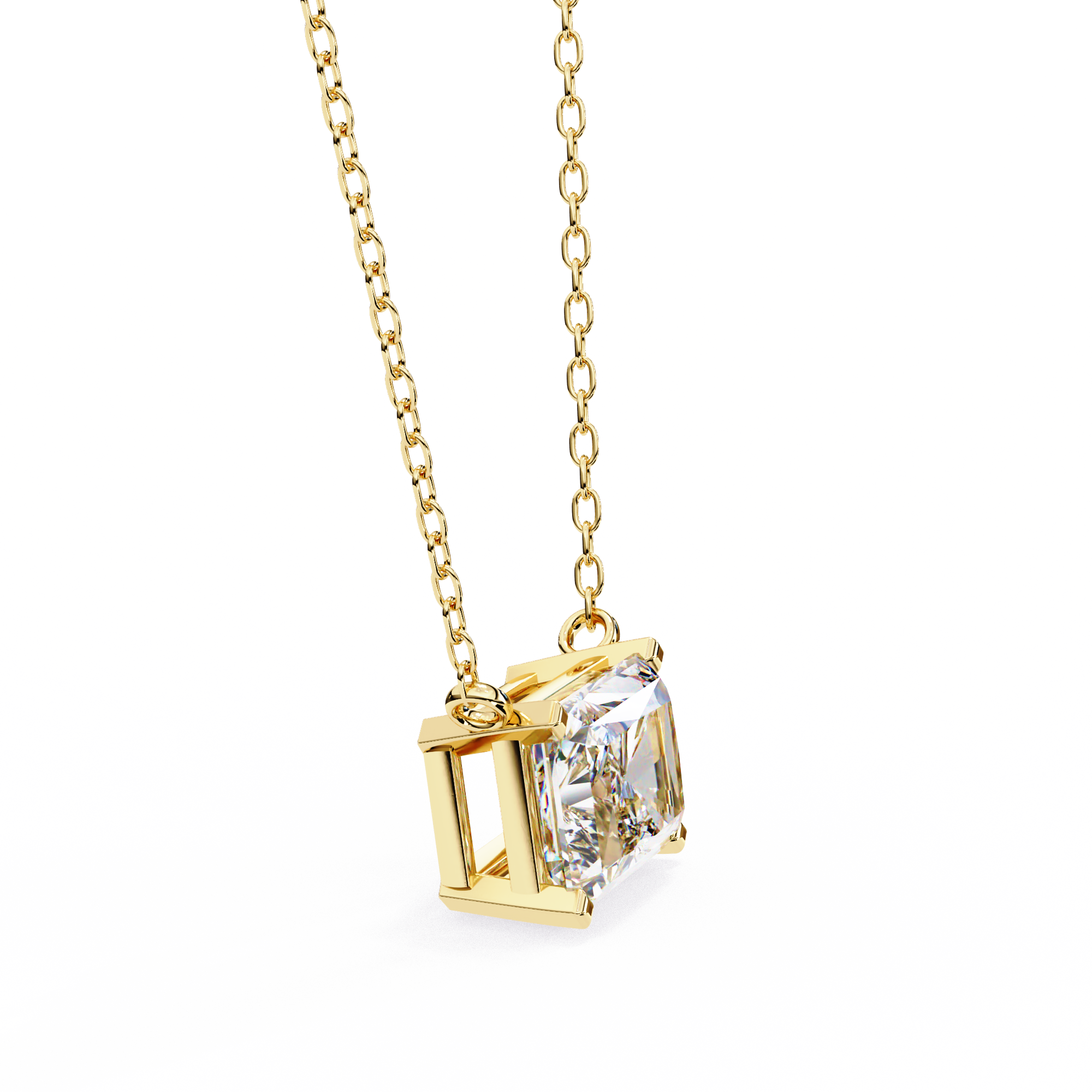 Moissanite Pendant Necklace For Women