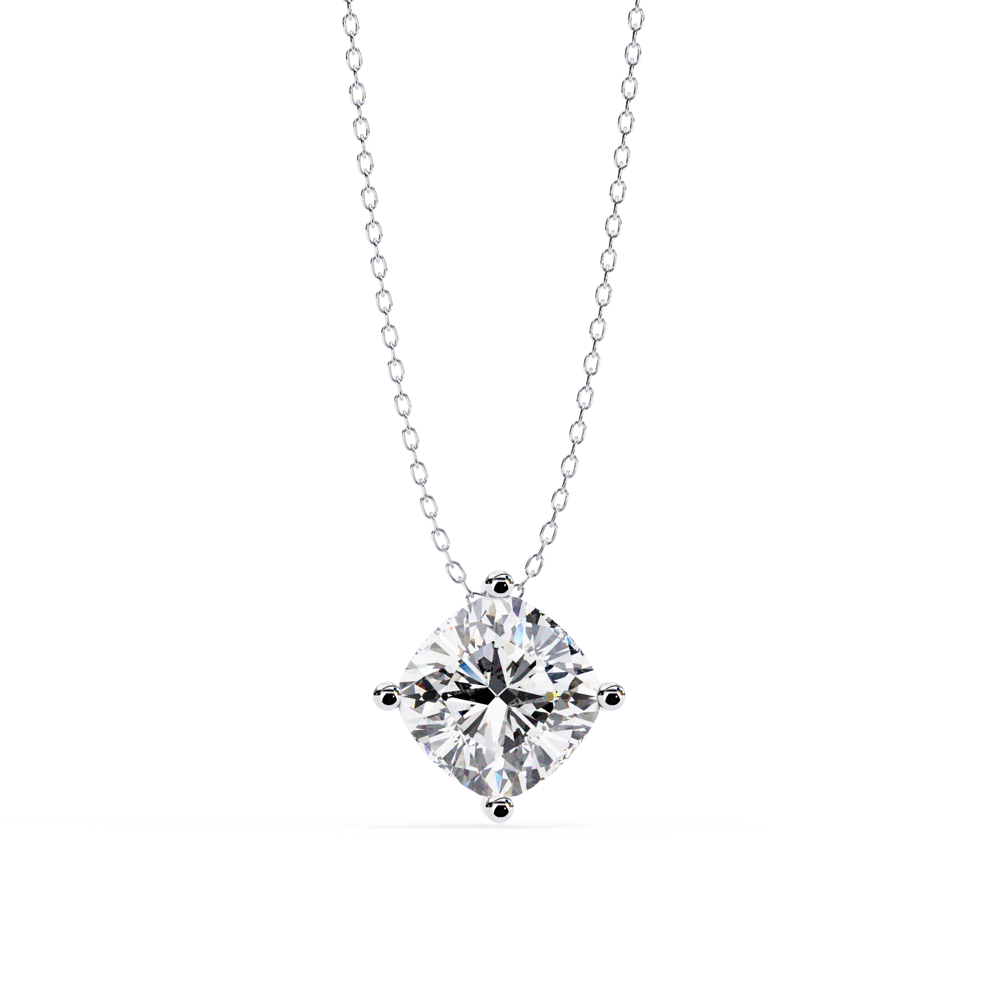 Moissanite Pendant Necklace For Women