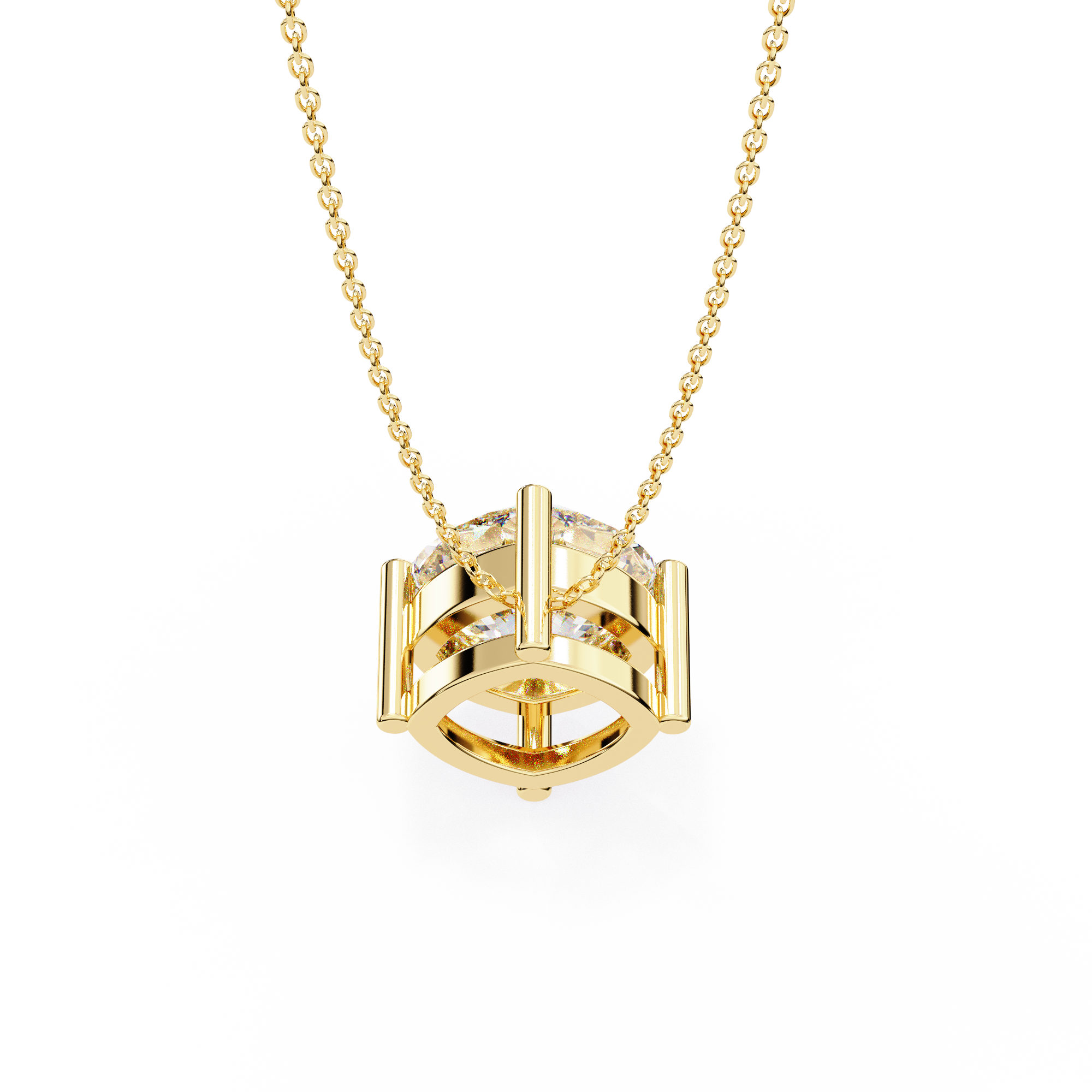 Moissanite Pendant Necklace For Women