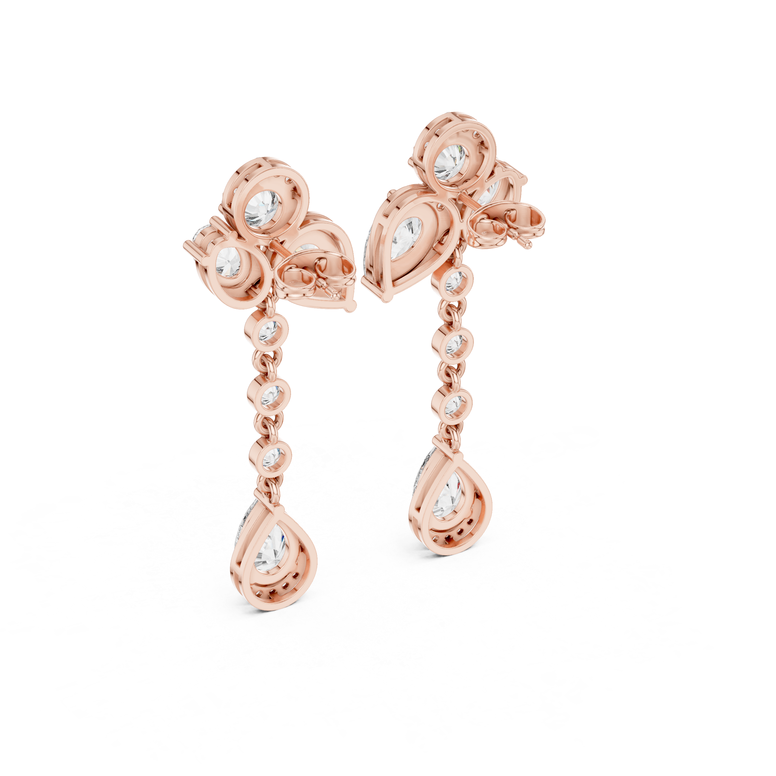 Moissanite Drop Earrings, 925 Sterling Silver, Art Deco Statement Bridal Jewelry