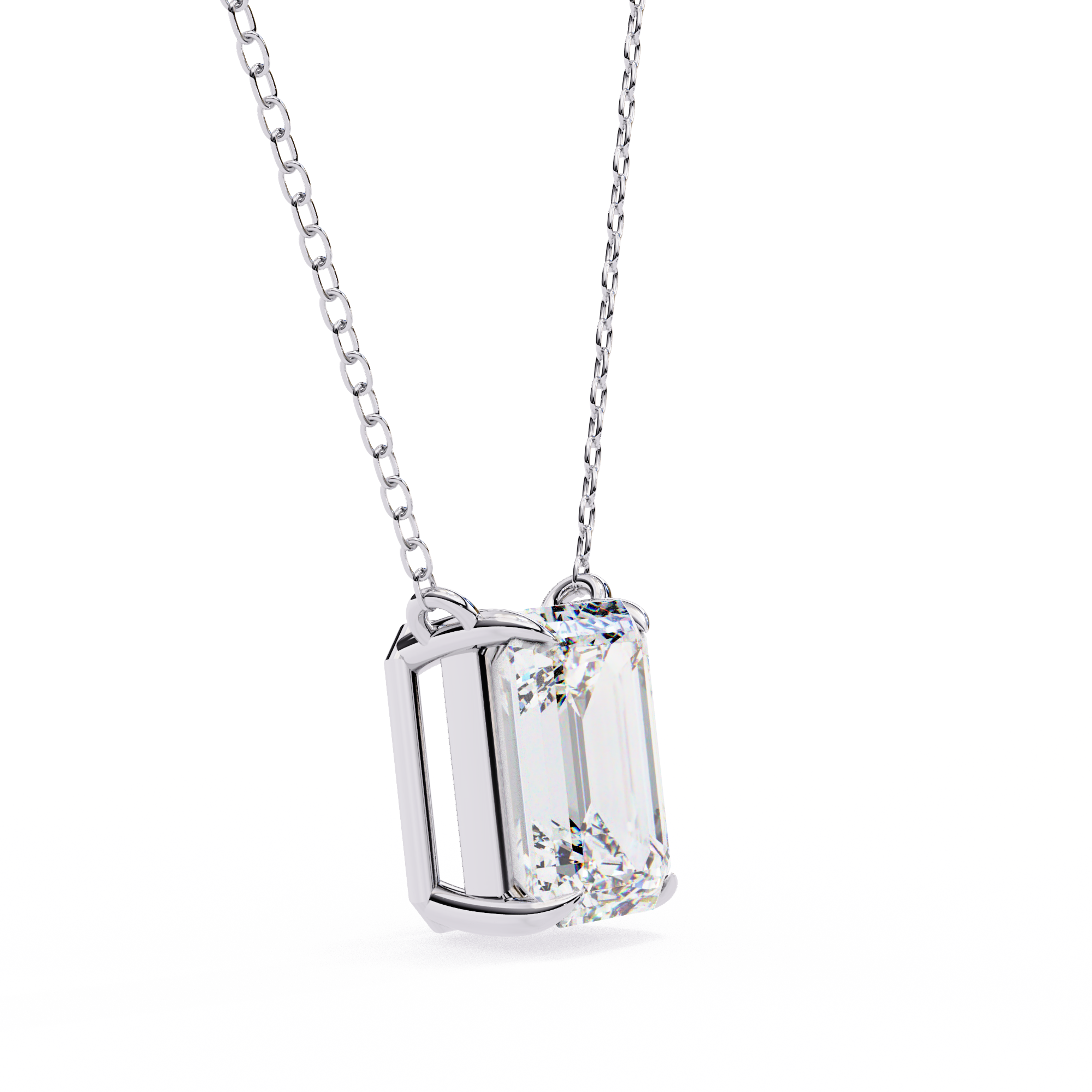 Moissanite Pendant Necklace For Women
