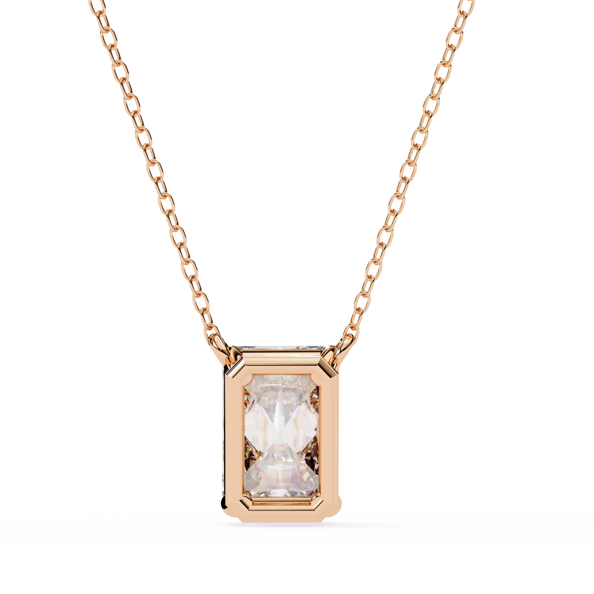 Moissanite Pendant Necklace For Women