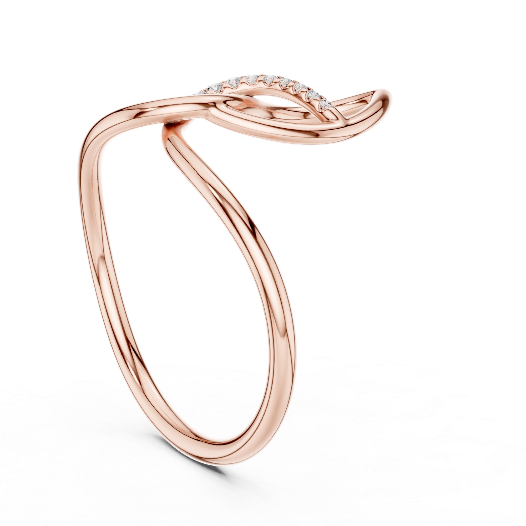 Twisted Infinity Moissanite Ring, Sterling Silver Statement Band, Modern Proposal Jewelry