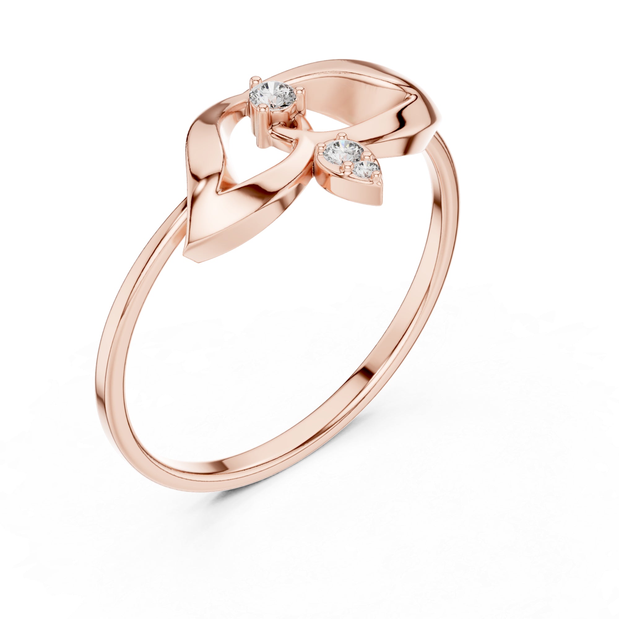 Sterling Silver Moissanite Ring Delicate Round Cut, Minimalist Statement Band