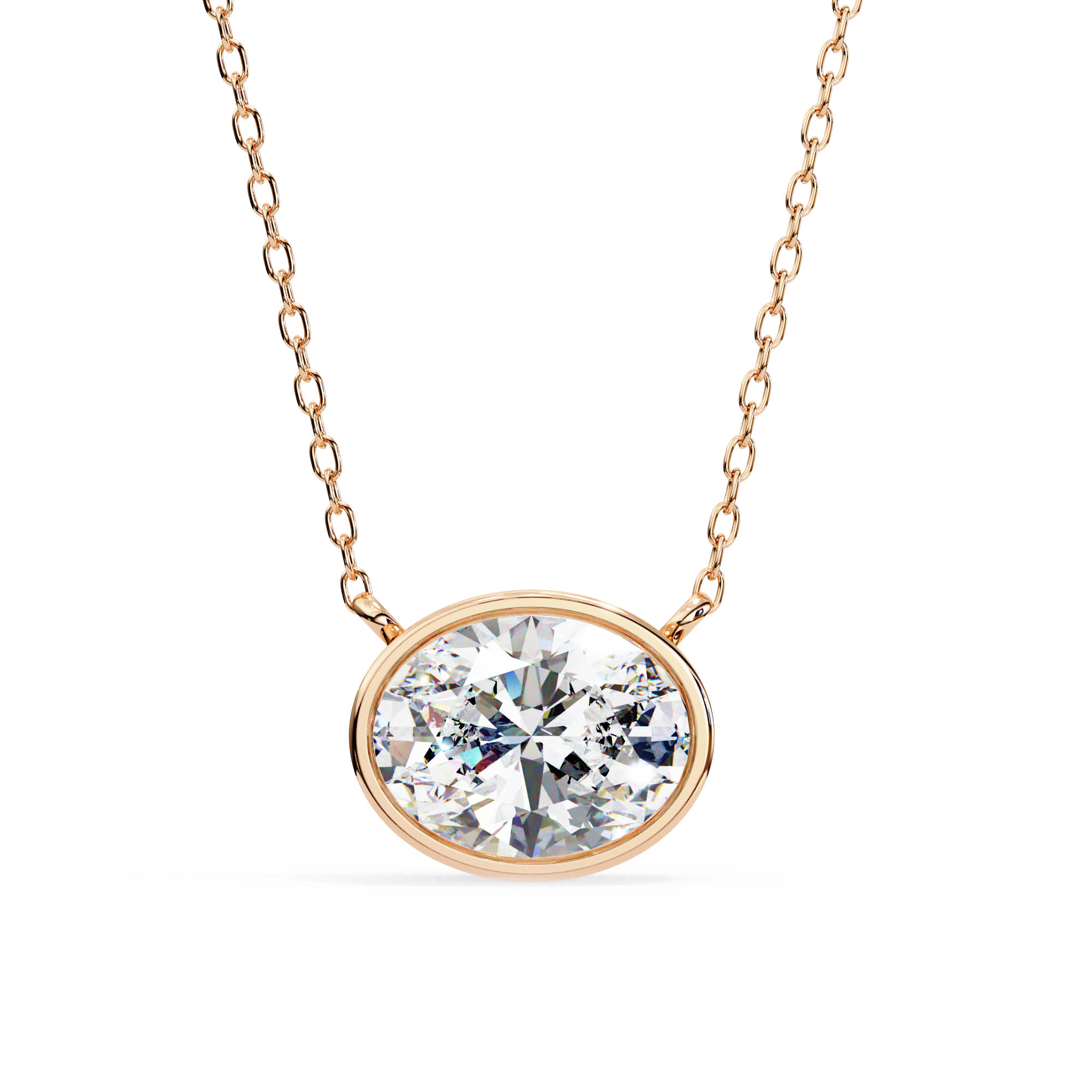 Moissanite Pendant Necklace For Women