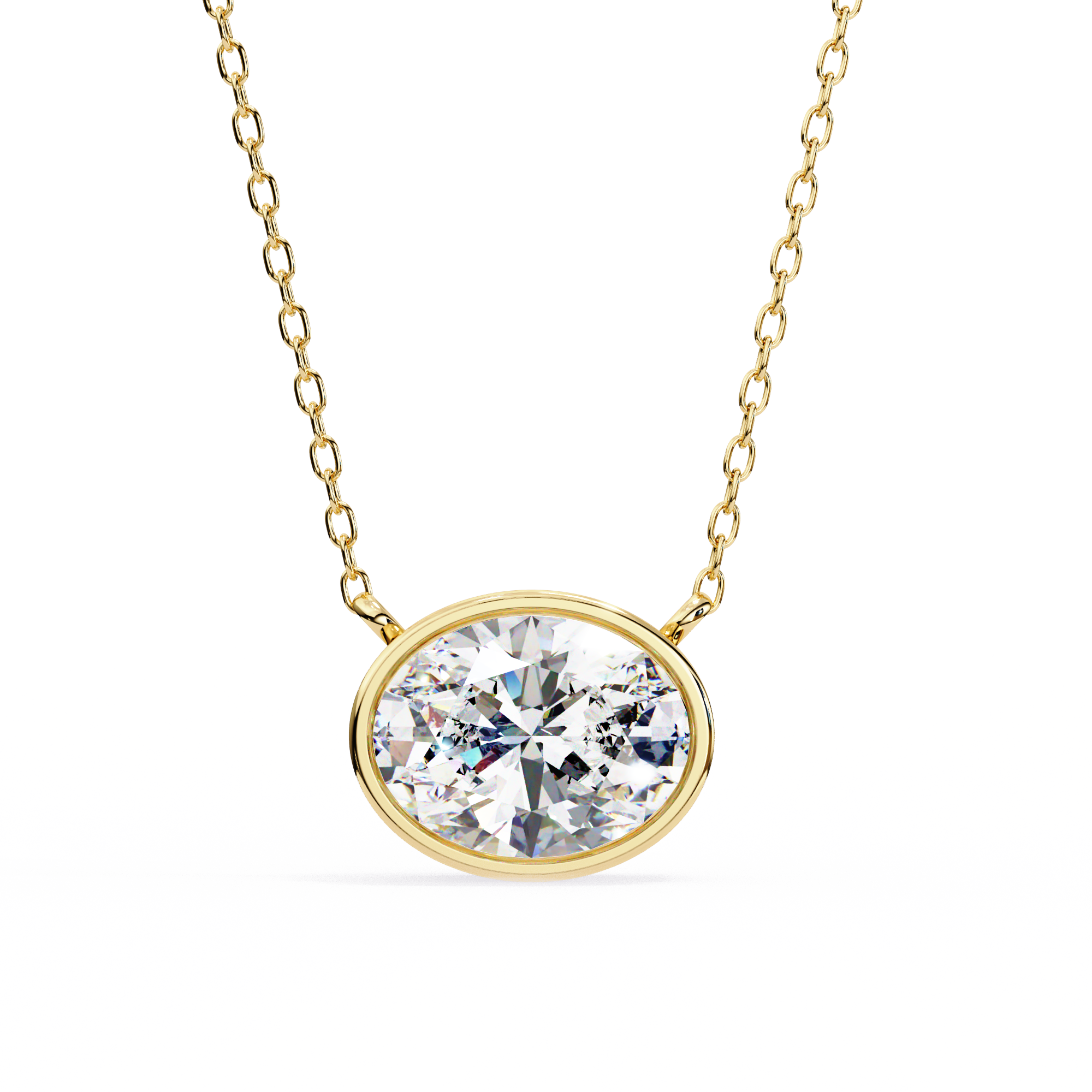 Moissanite Pendant Necklace For Women