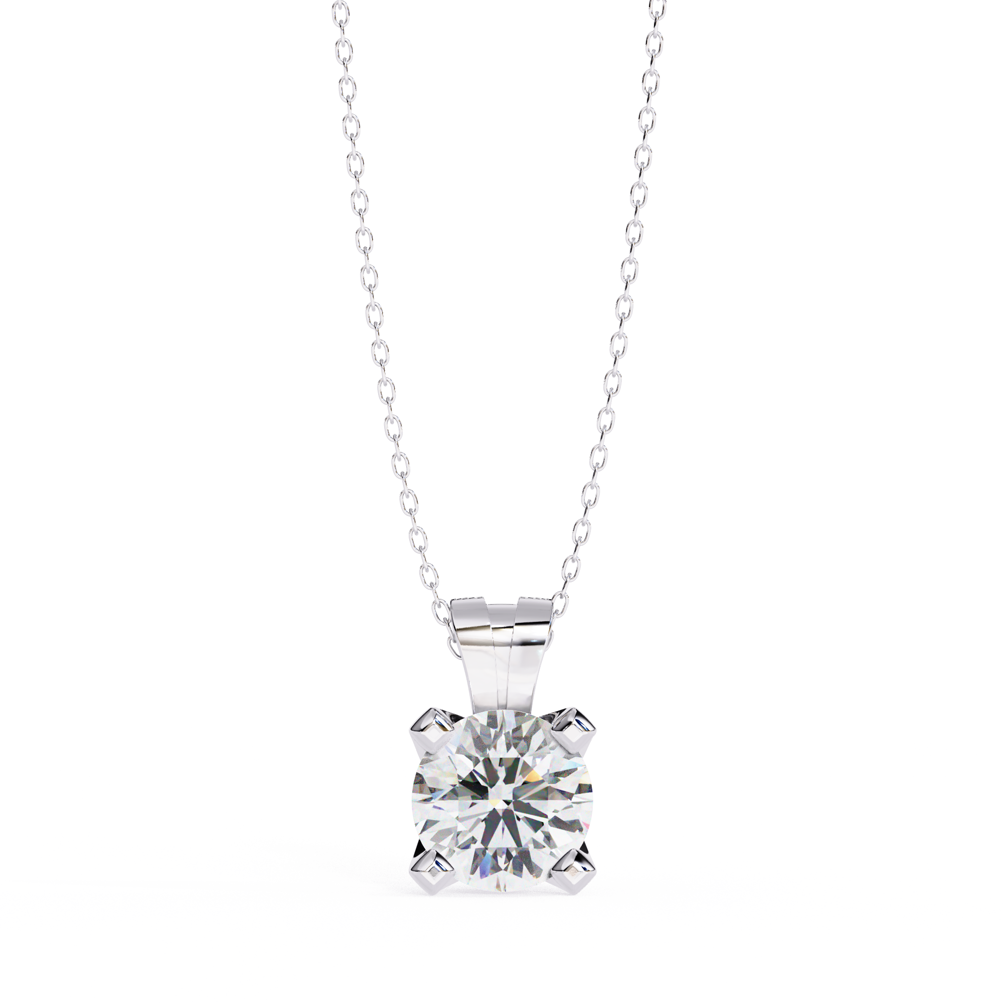 Moissanite Pendant Necklace For Women
