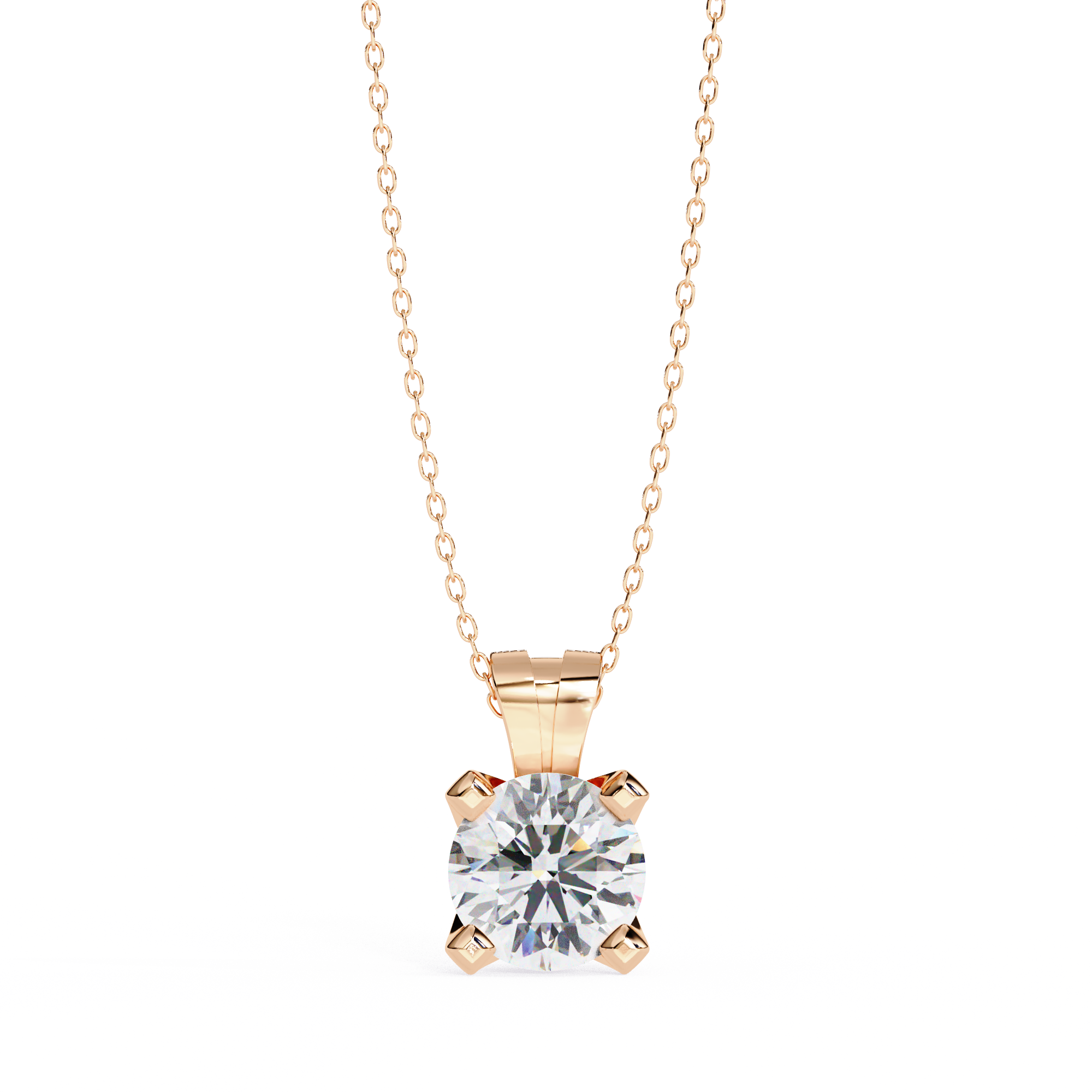 Moissanite Pendant Necklace For Women
