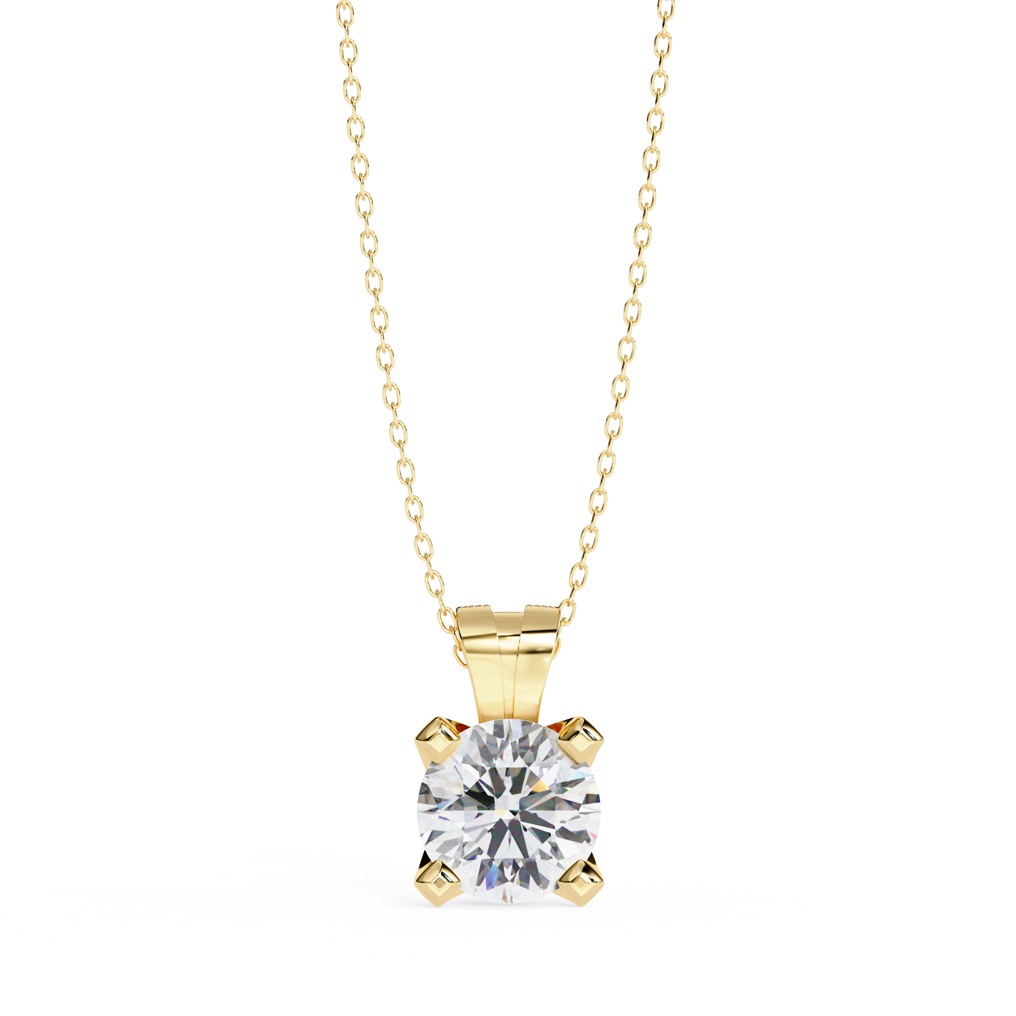 Moissanite Pendant Necklace For Women
