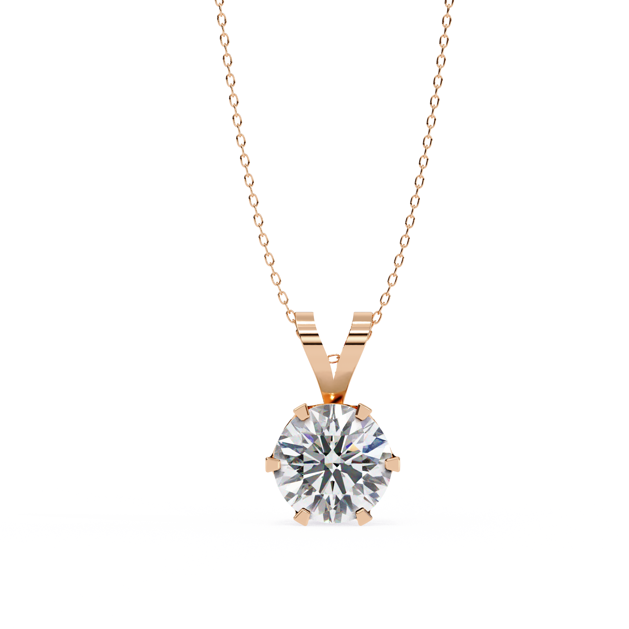 Moissanite Pendant Necklace For Women