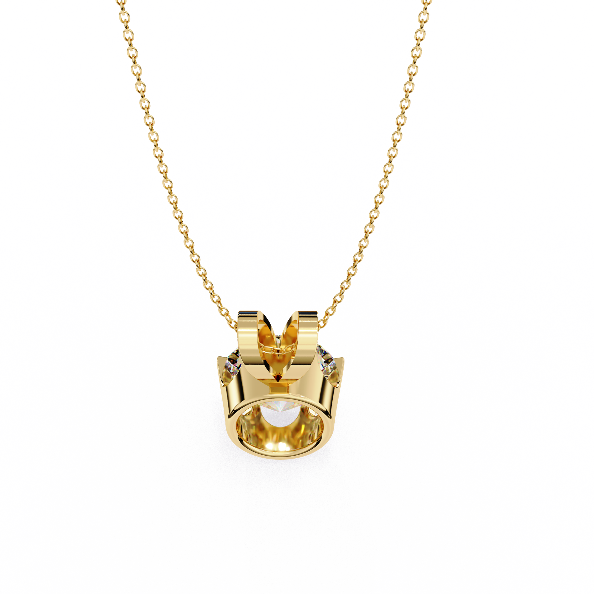 Moissanite Pendant Necklace For Women