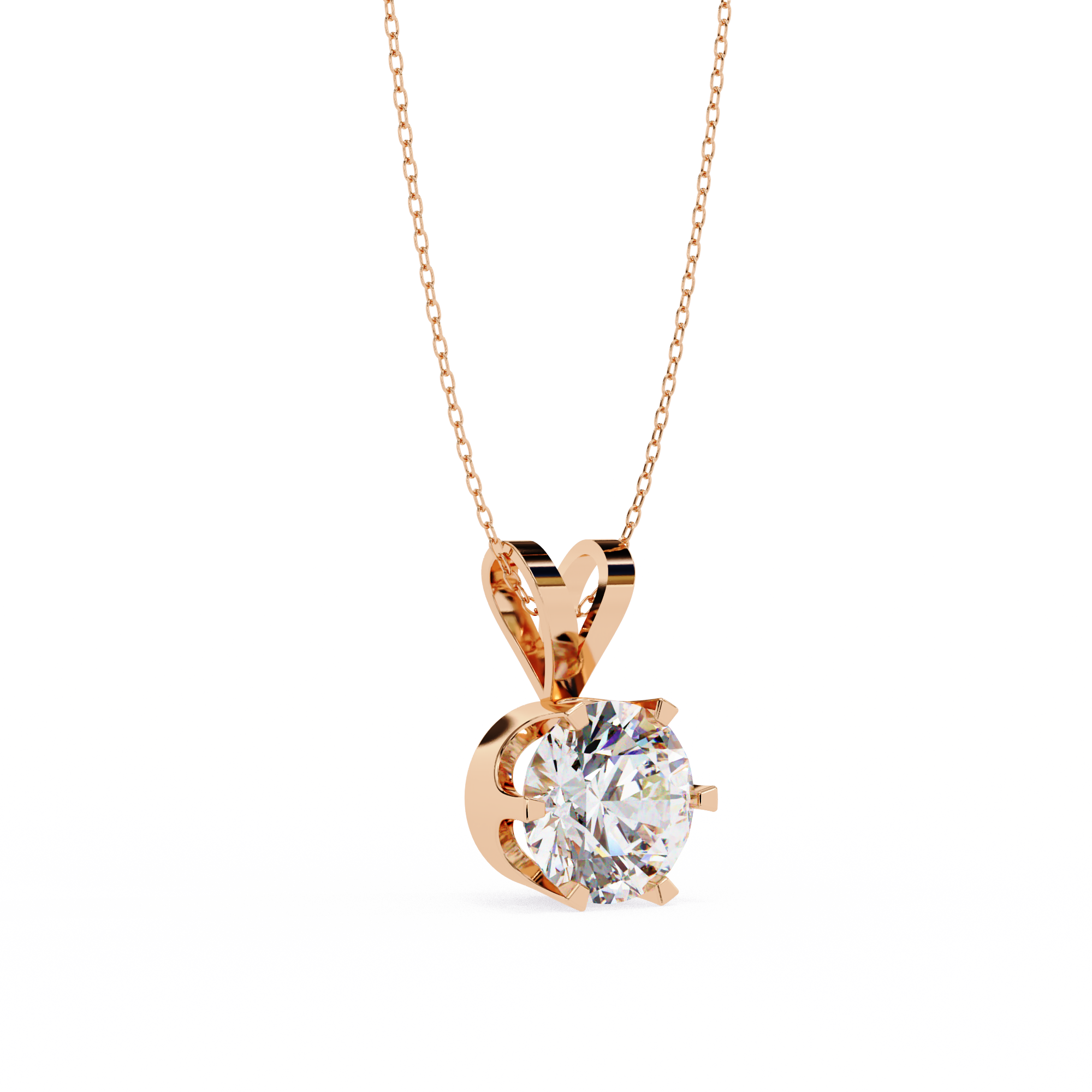 Moissanite Pendant Necklace For Women