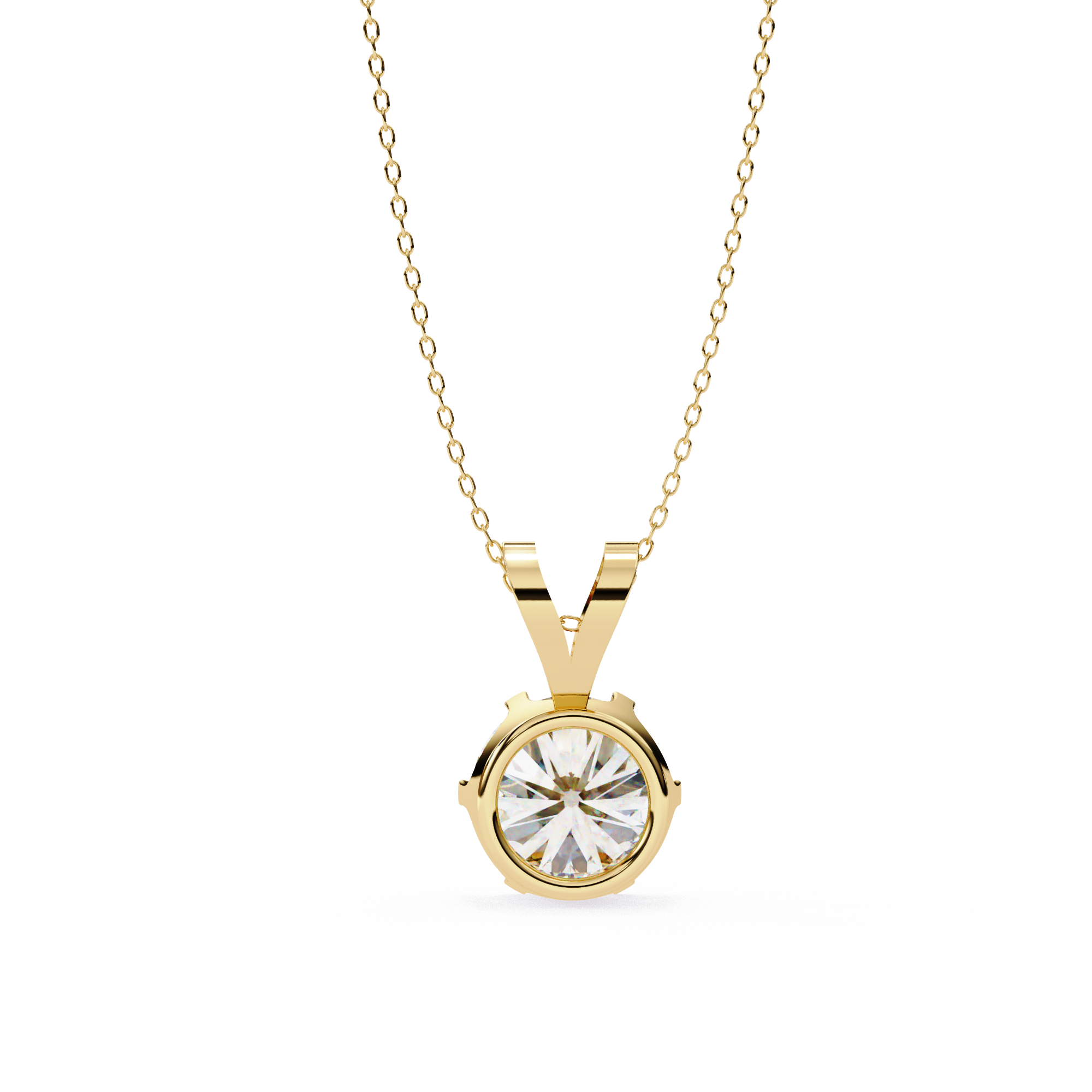 Moissanite Pendant Necklace For Women