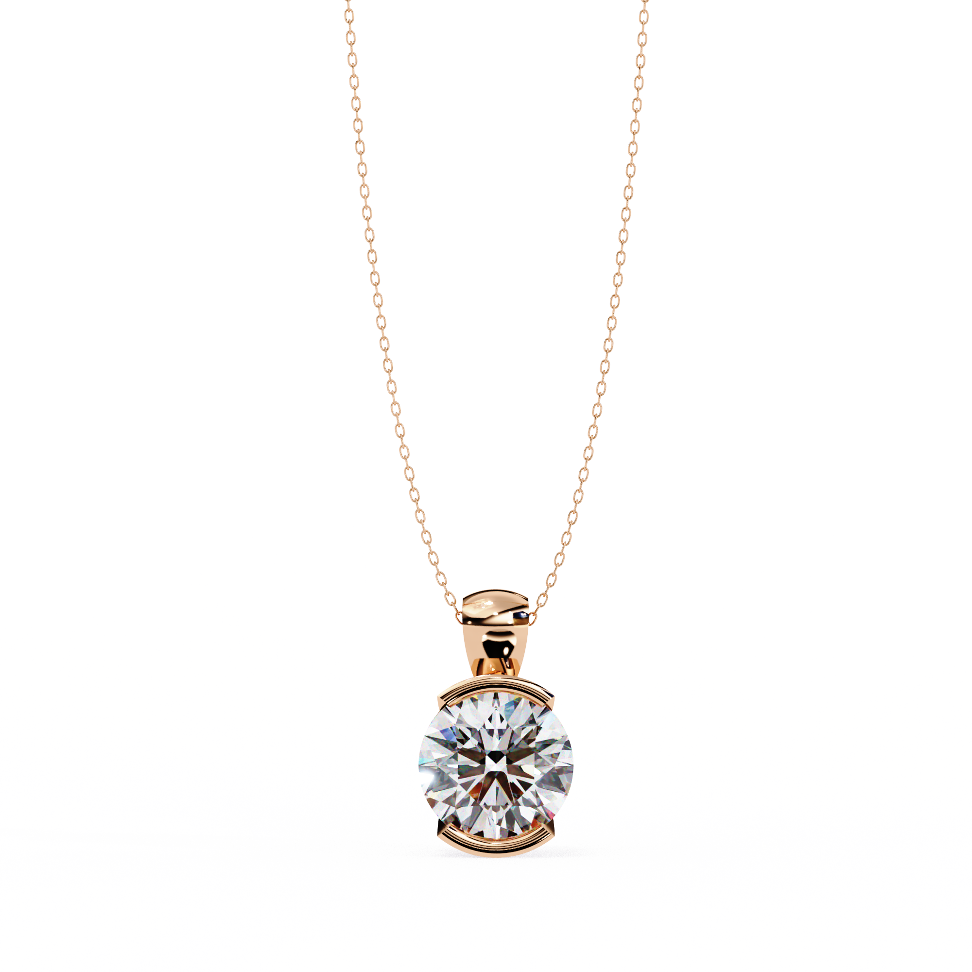 Moissanite Pendant Necklace For Women