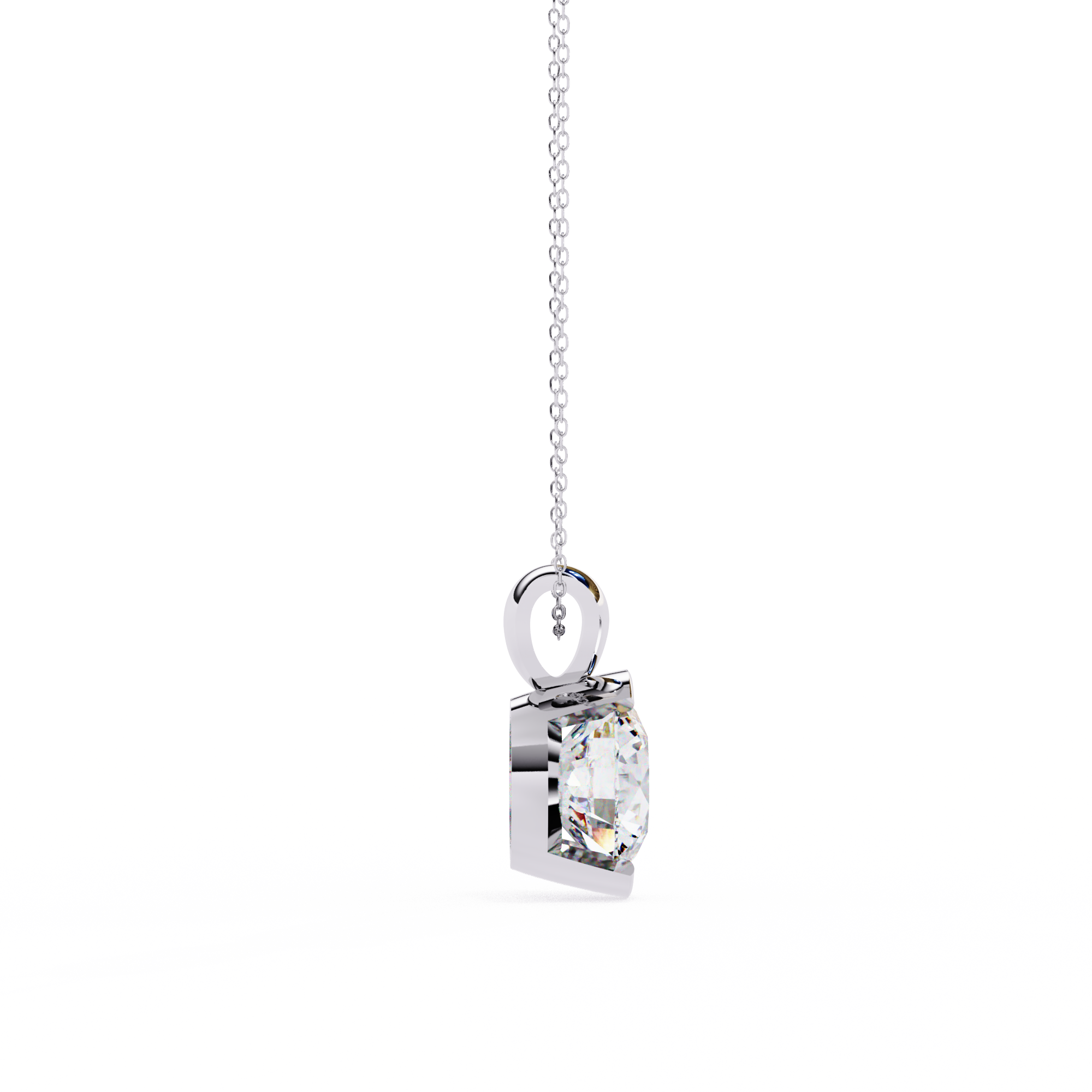 Moissanite Pendant Necklace For Women