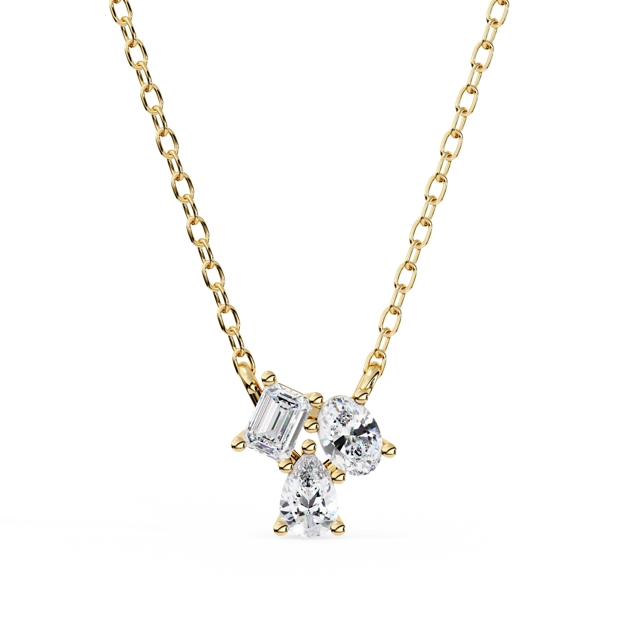 Moissanite Pendant Necklace For Women