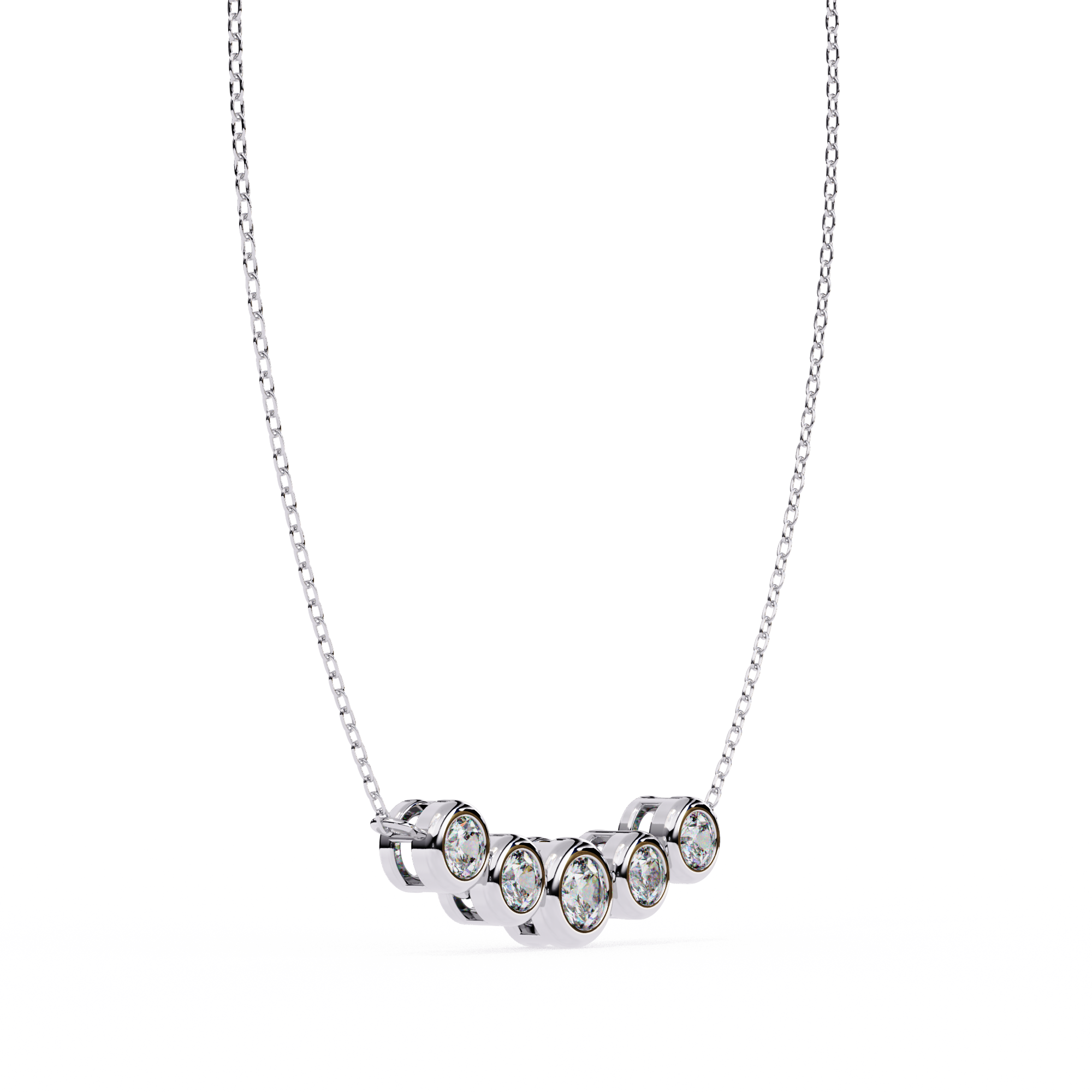 Moissanite Pendant Necklace For Women