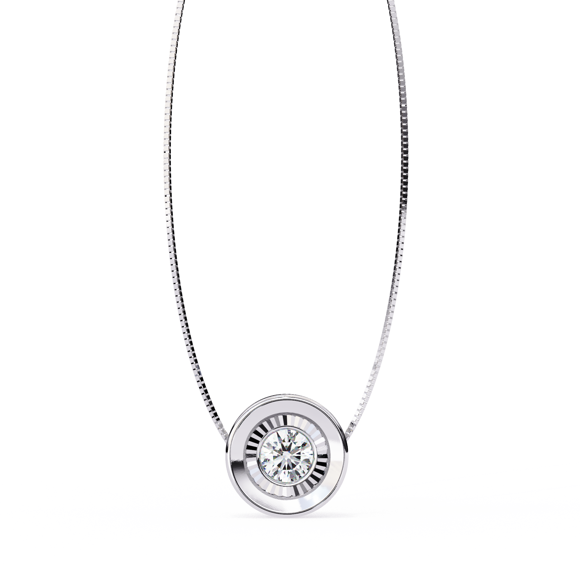 Moissanite Pendant Necklace For Women