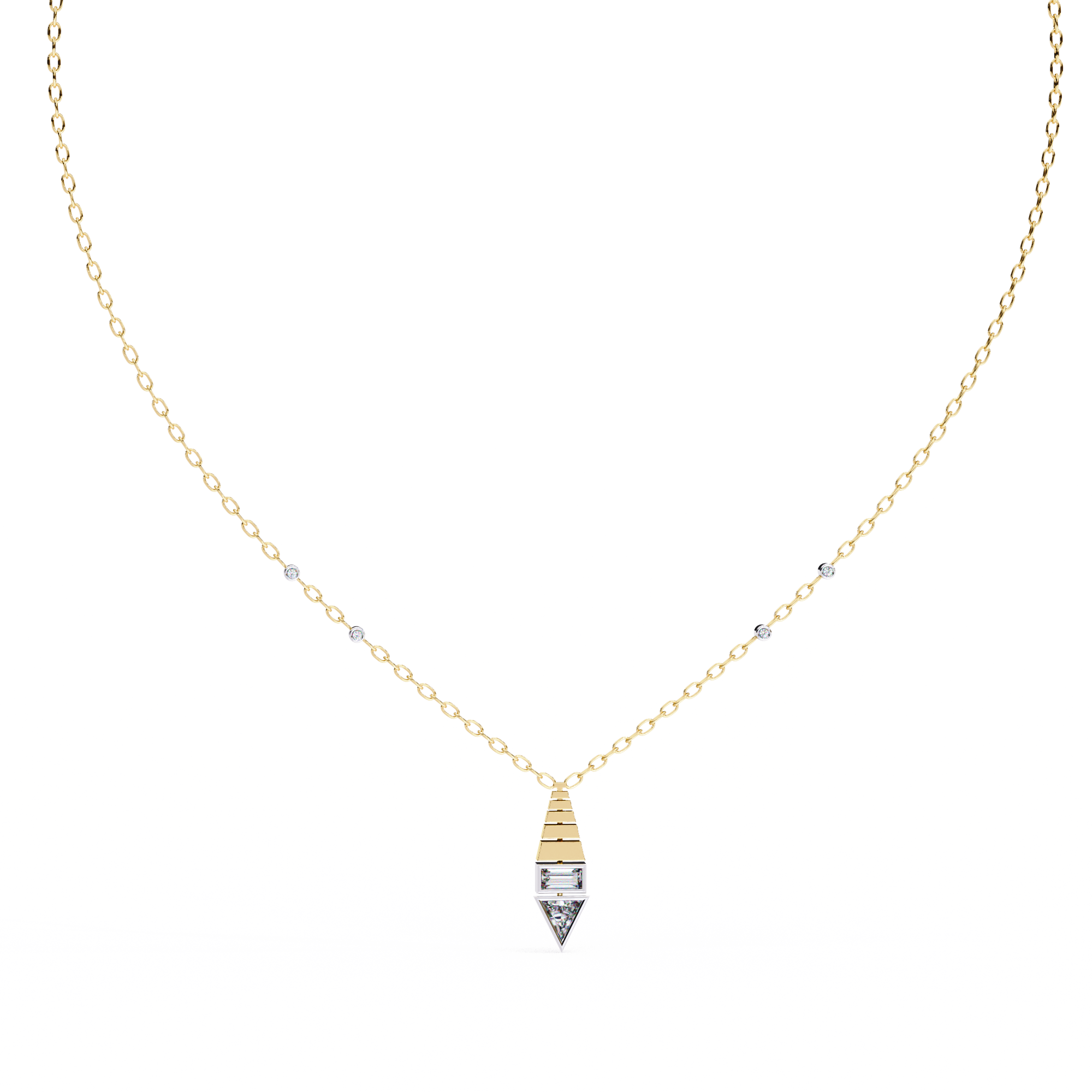 Moissanite Pendant Necklace For Women