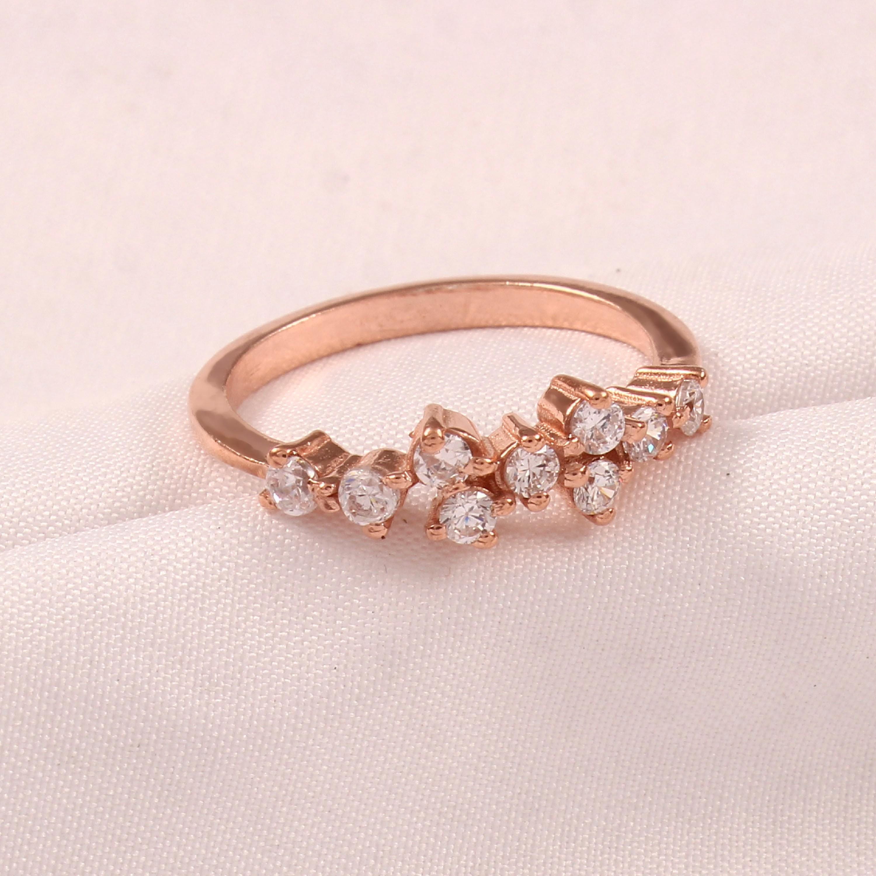 Cluster Set Diamond Ring For Women 925 Sterling Silver Moissanites Proposal Minimalist Bridal Engagement Wedding Jewelry Unique Anniversary