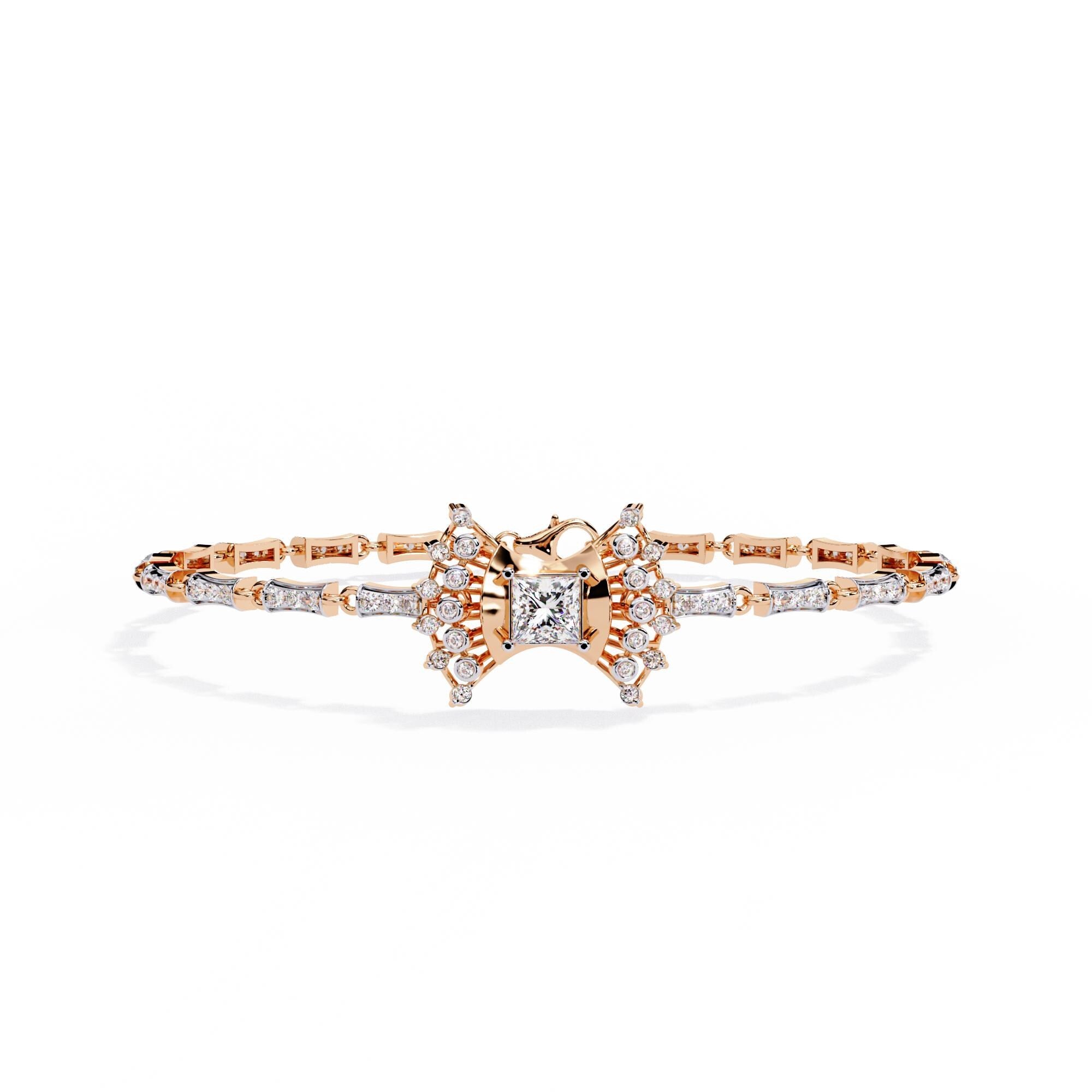 Bangle Bracelet For Women Handmade Minimalist Moissanite Bridal 925 Sterling Silver Anniversary Gift Luxury Jewelry Classic Cuff Bracelet