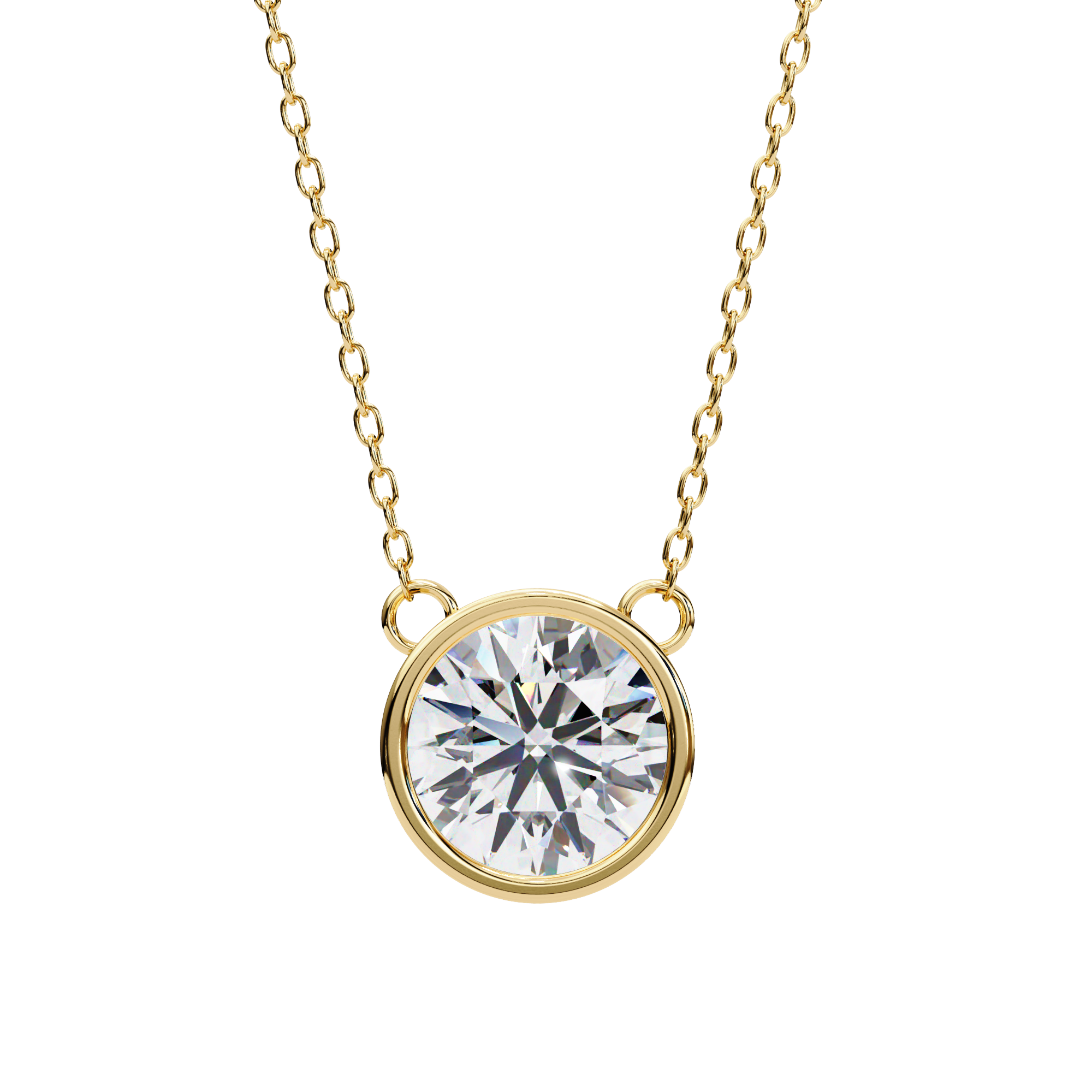 Moissanite Pendant Necklace For Women