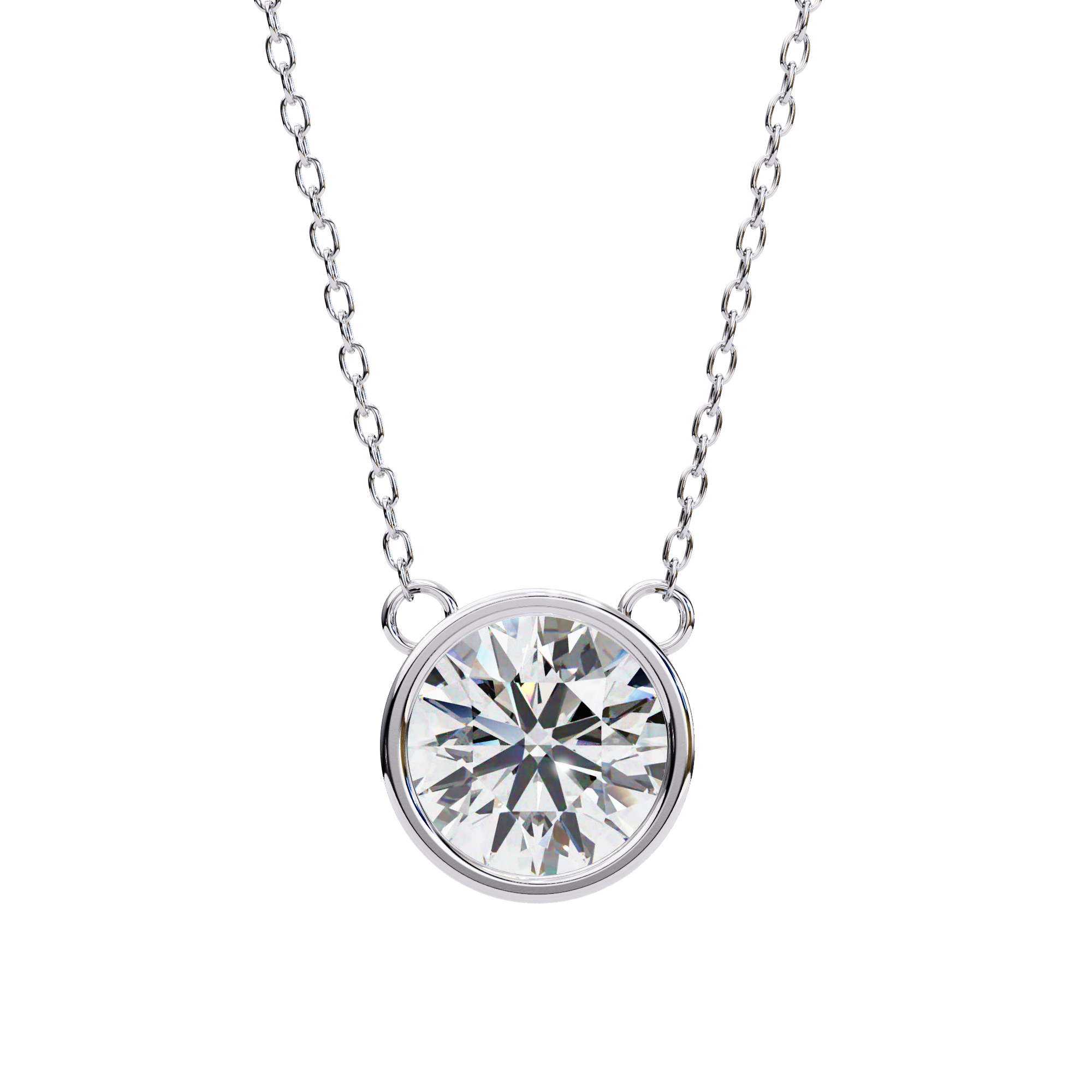 Moissanite Pendant Necklace For Women