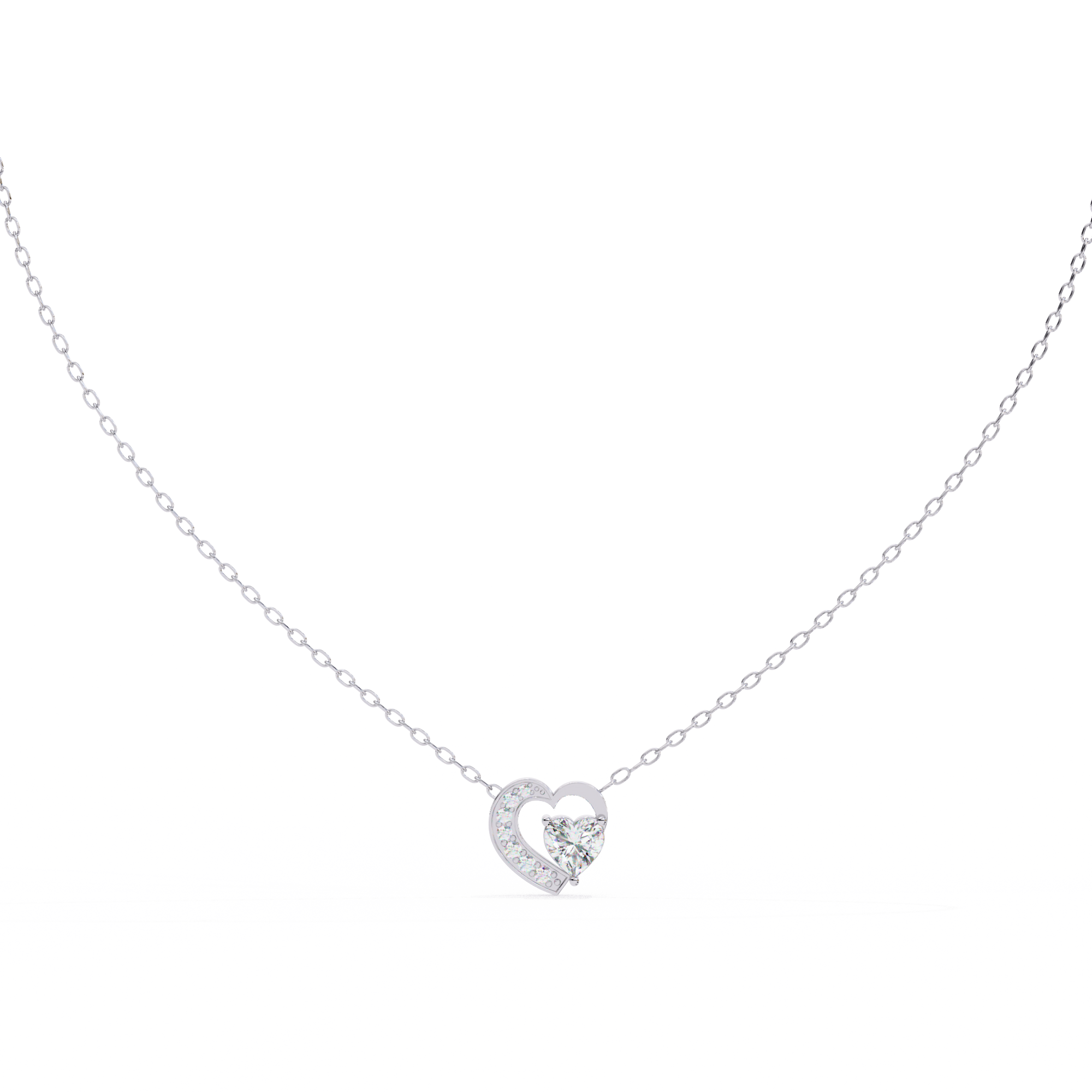 Moissanite Pendant Necklace For Women