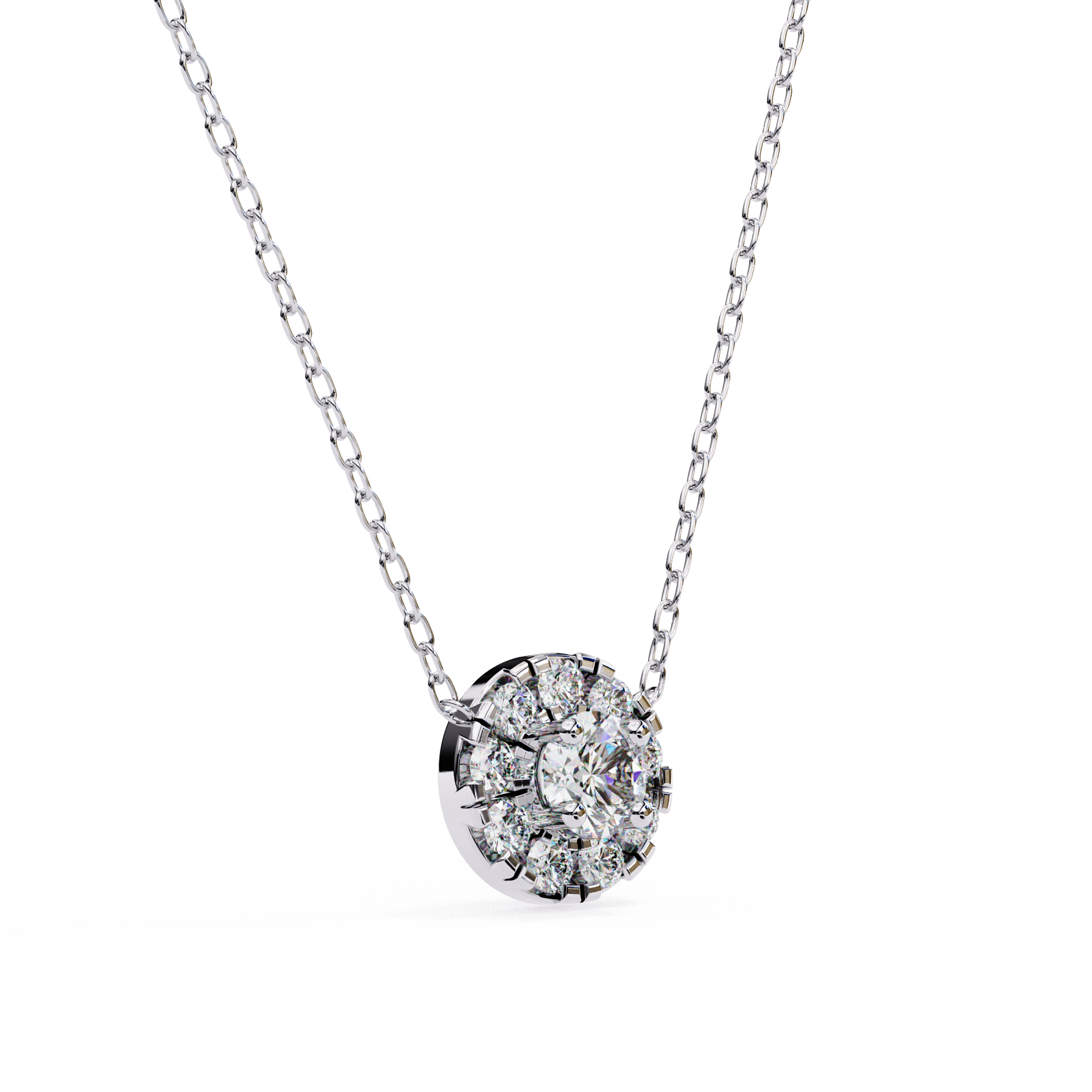 Moissanite Pendant Necklace For Women