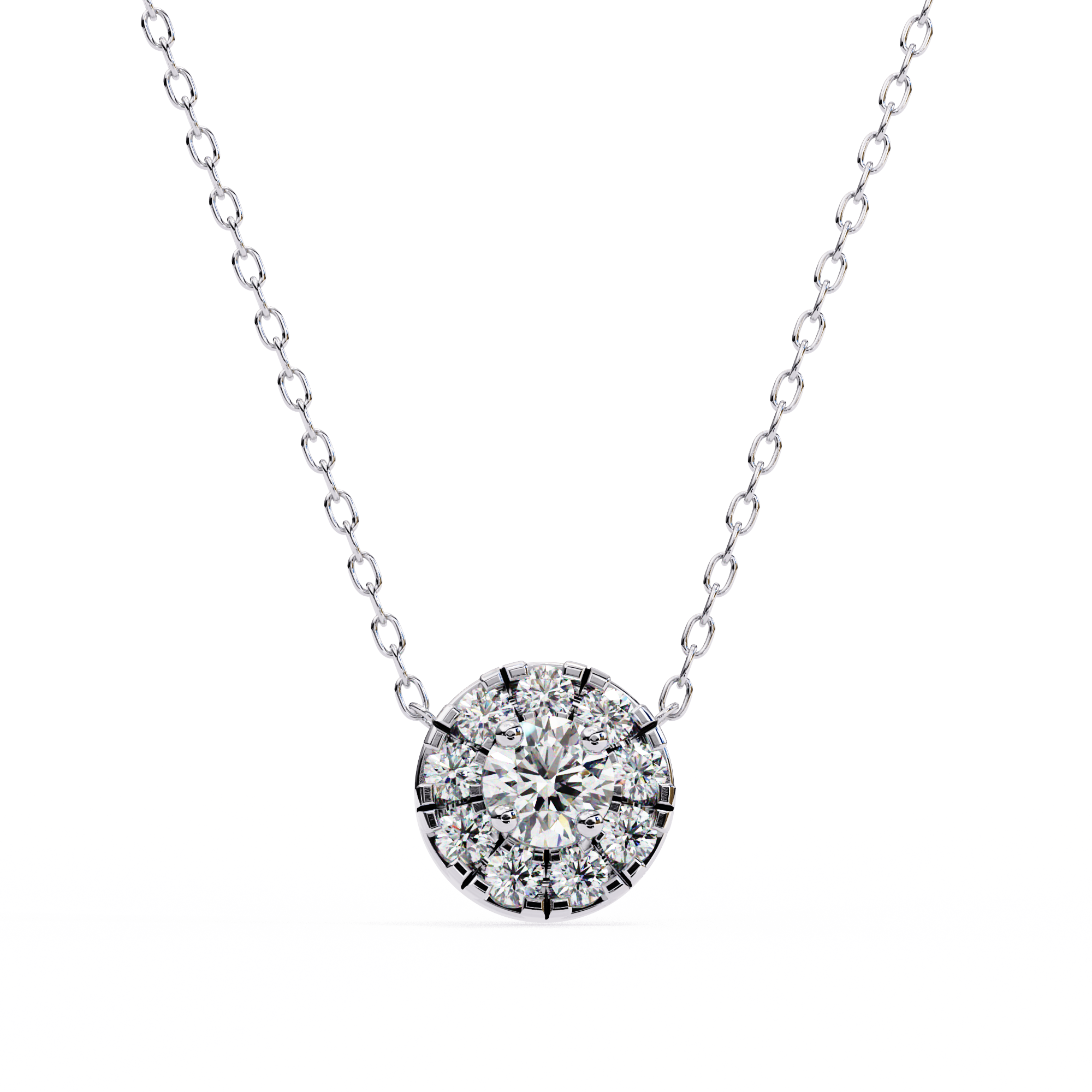 Moissanite Pendant Necklace For Women