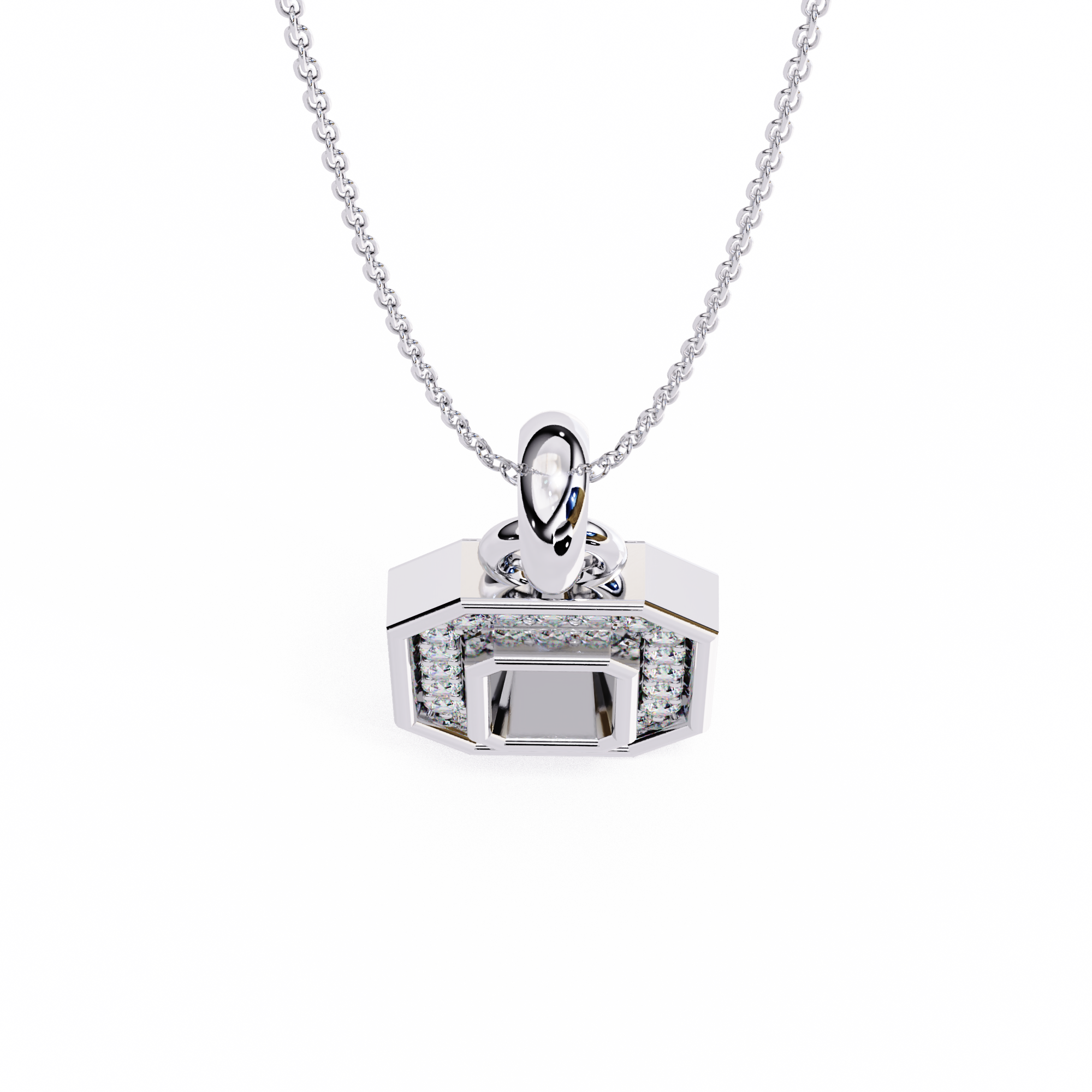 Moissanite Pendant Necklace For Women