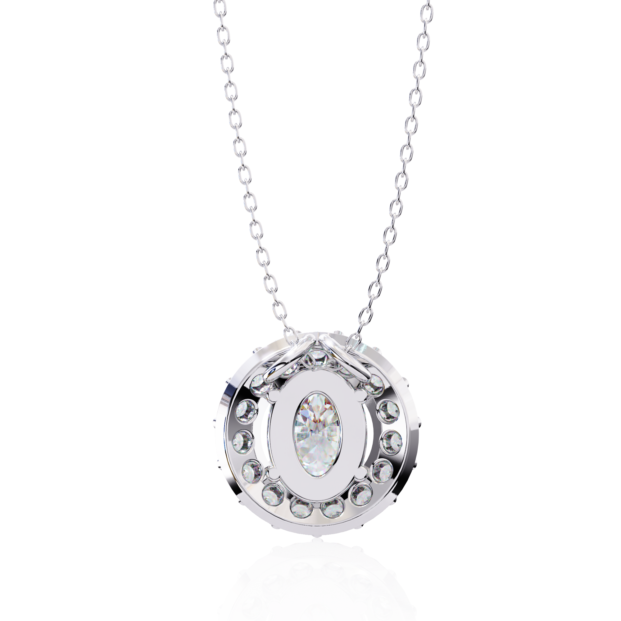 Moissanite Pendant Necklace For Women