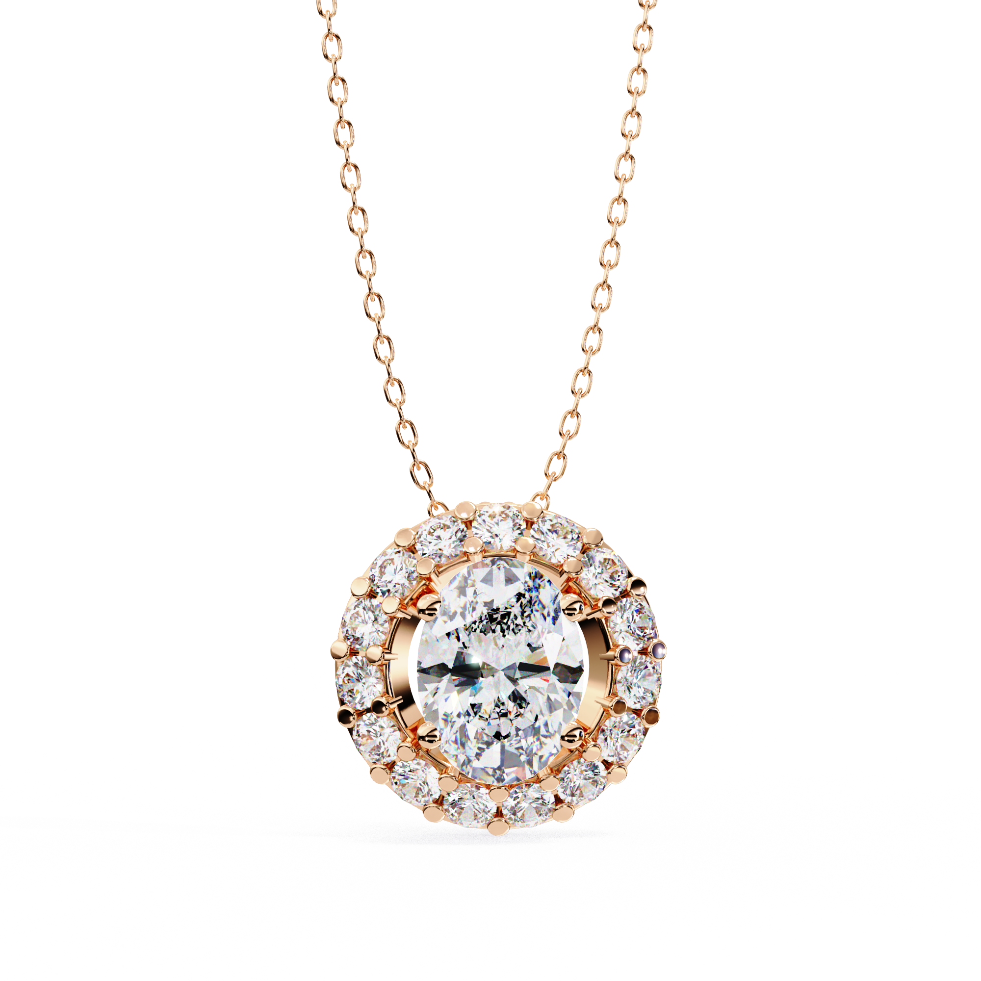 Moissanite Pendant Necklace For Women