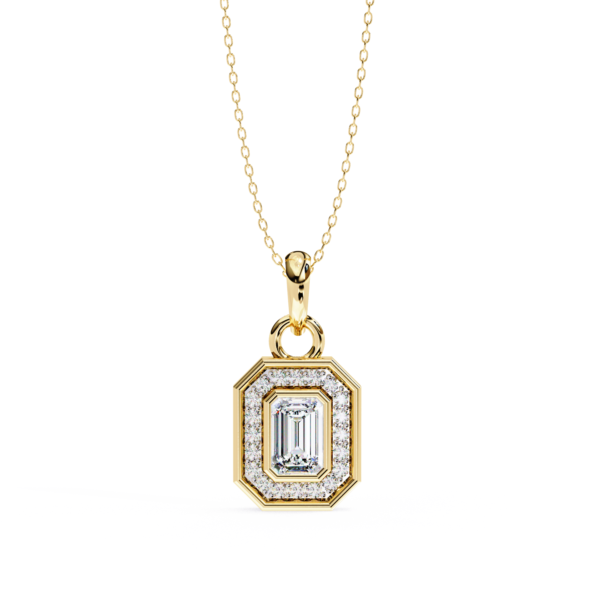 Moissanite Pendant Necklace For Women