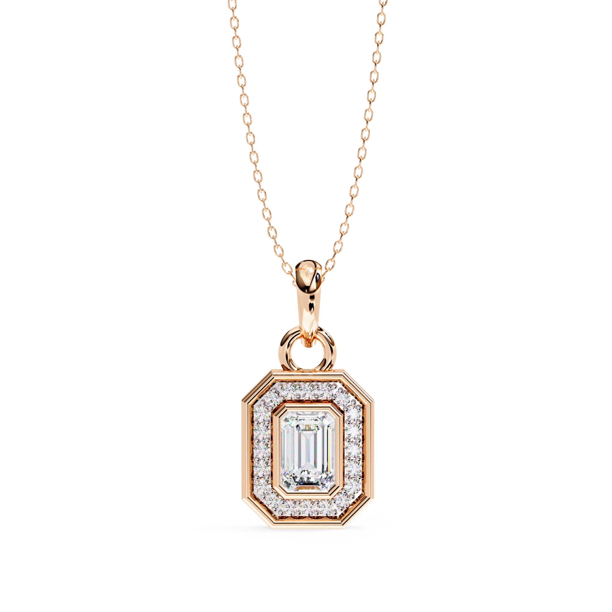 Moissanite Pendant Necklace For Women