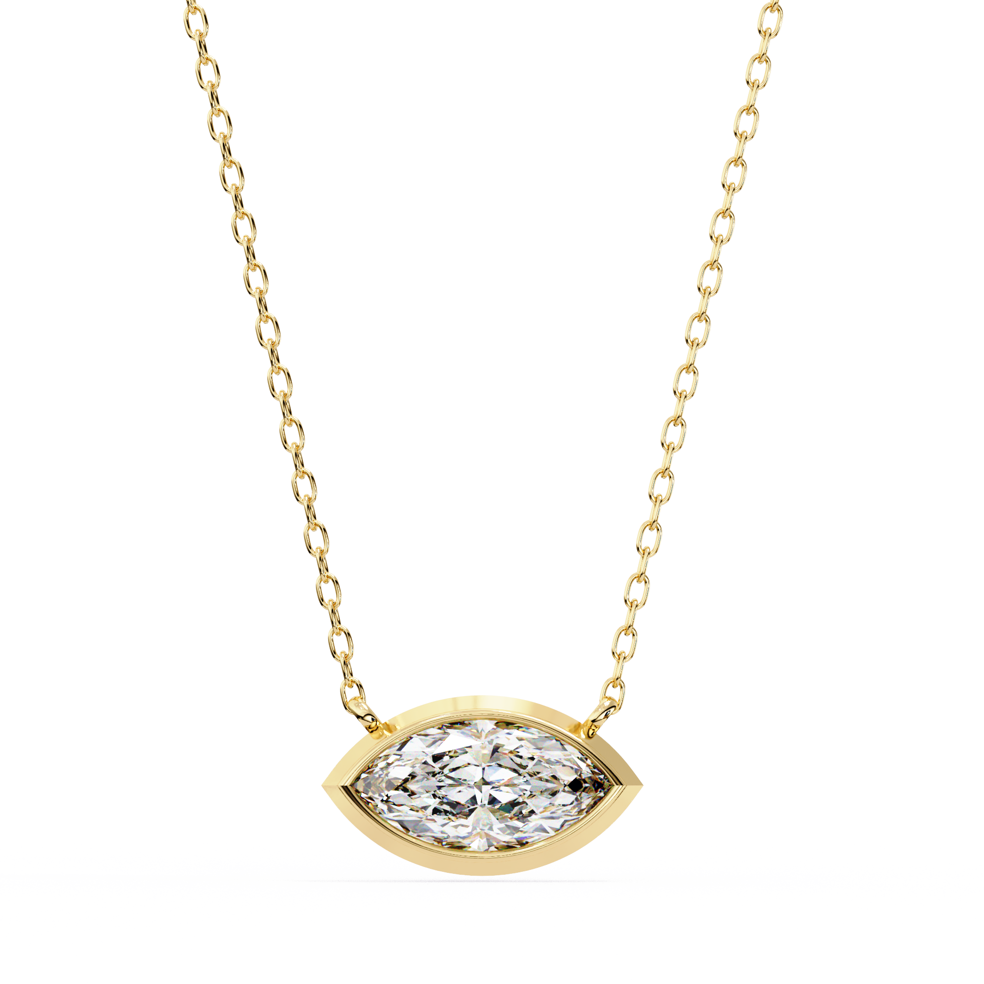 Moissanite Pendant Necklace For Women