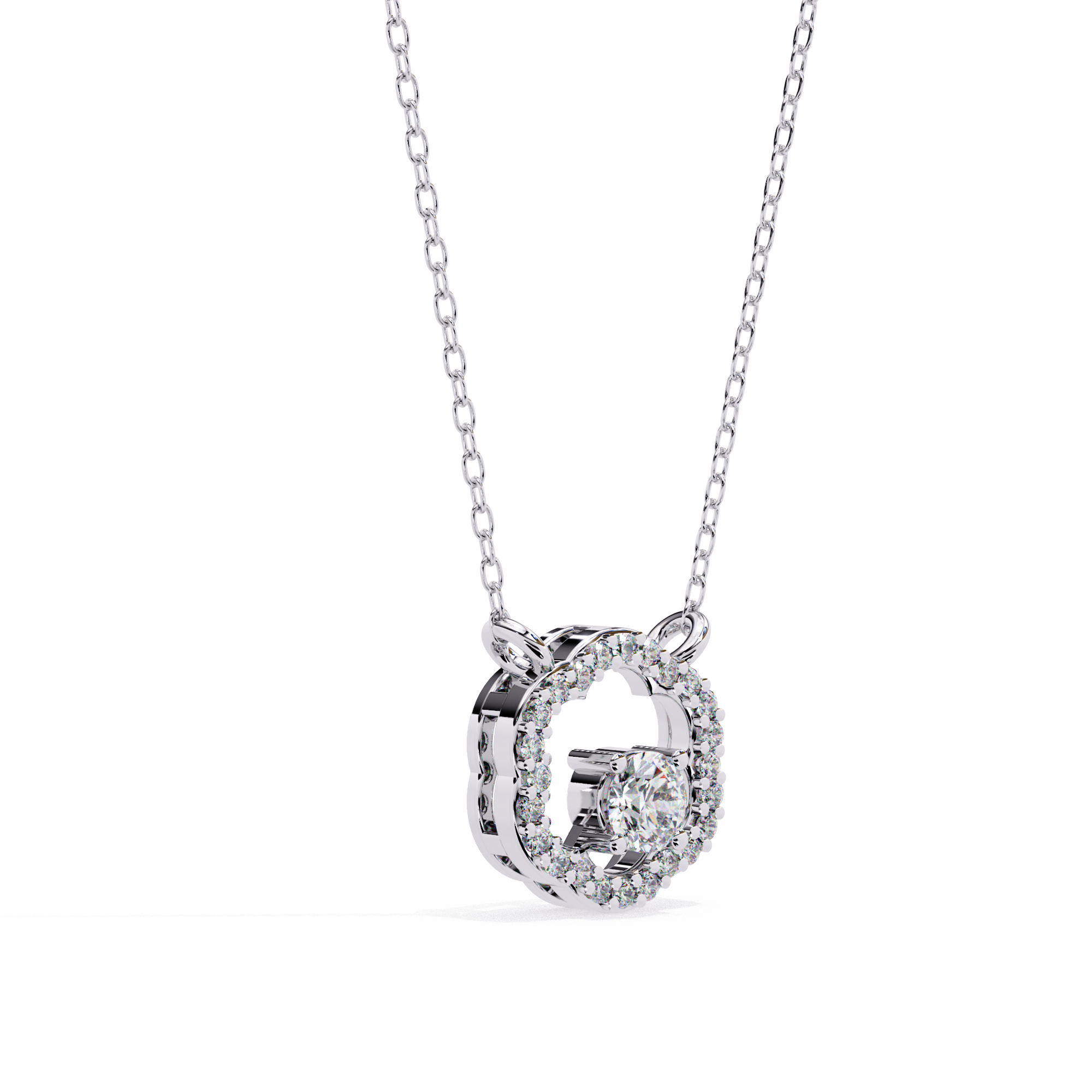 Moissanite Pendant Necklace For Women