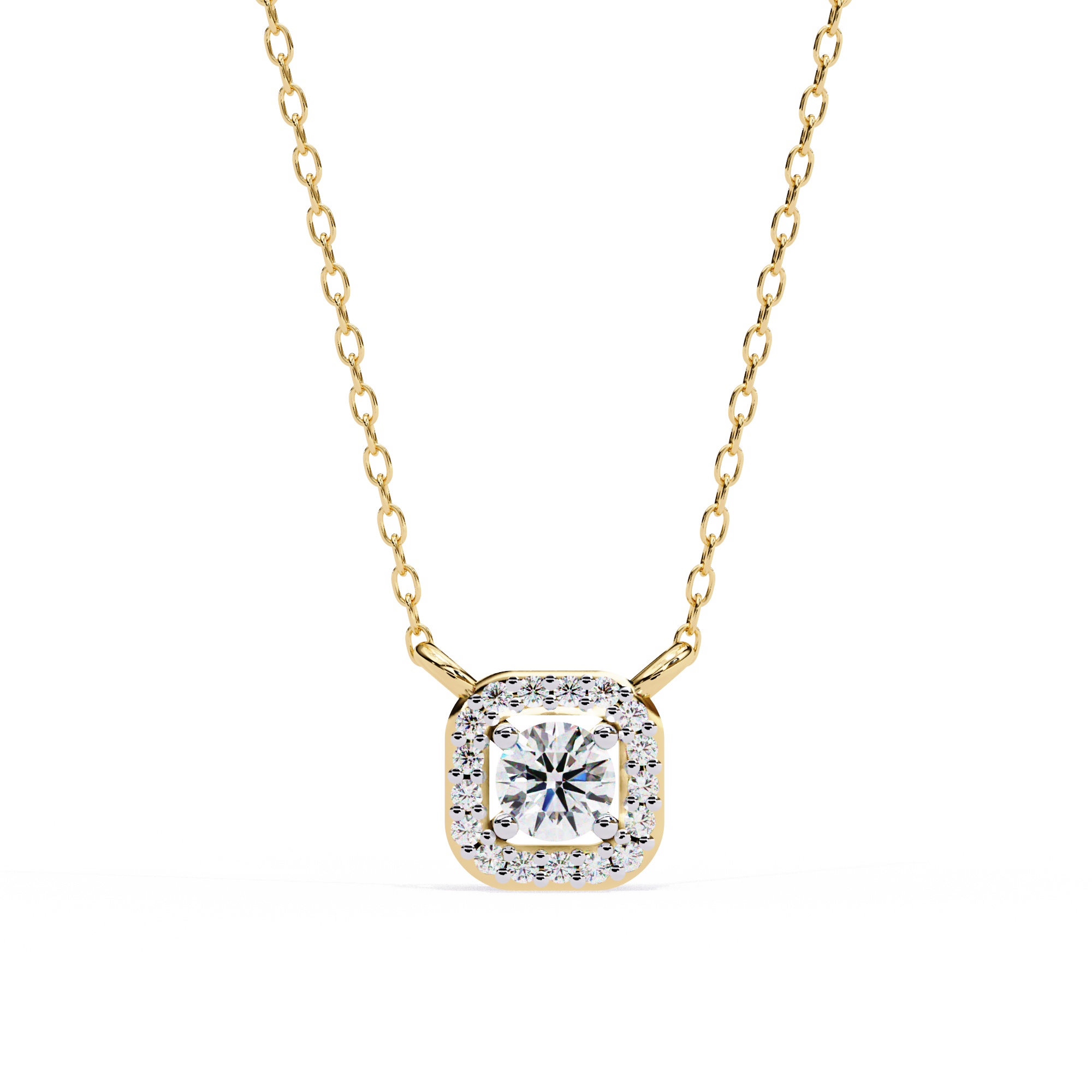 Moissanite Pendant Necklace For Women