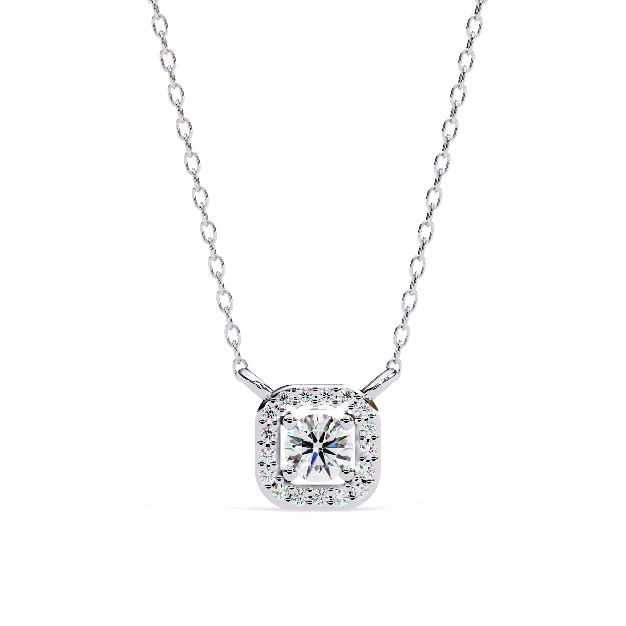 Moissanite Pendant Necklace For Women