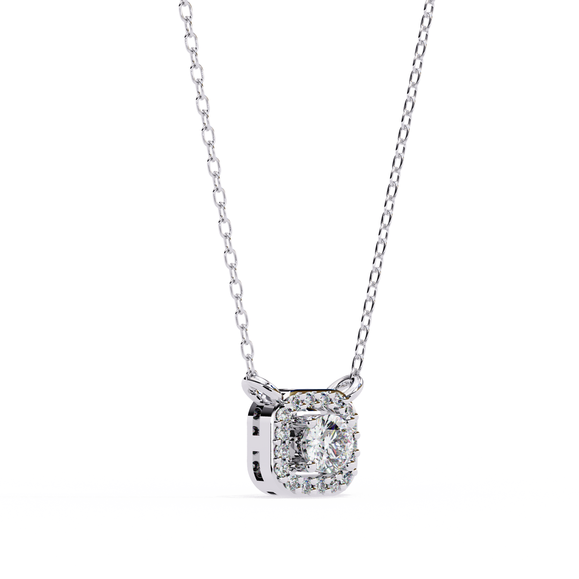 Moissanite Pendant Necklace For Women
