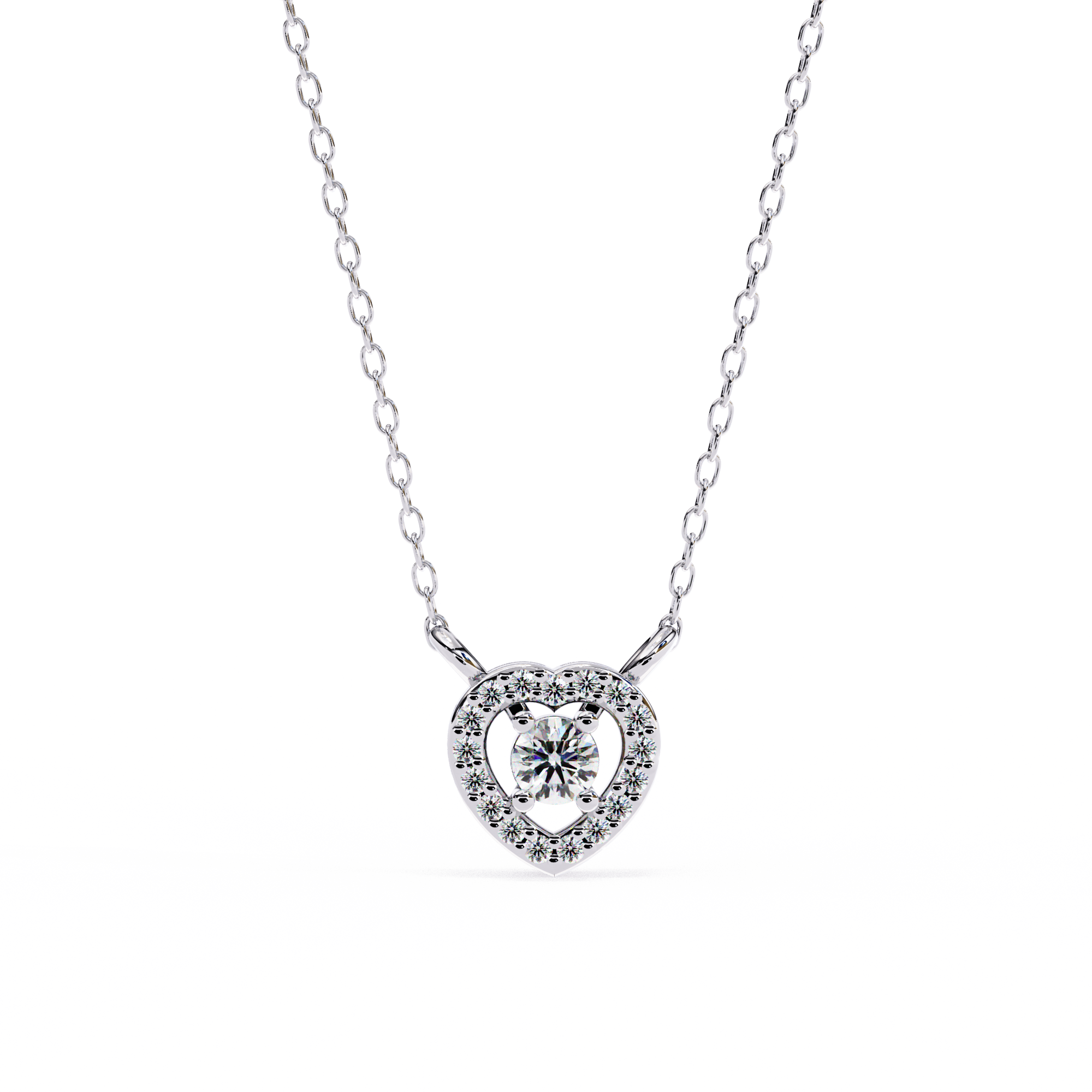 Moissanite Pendant Necklace For Women