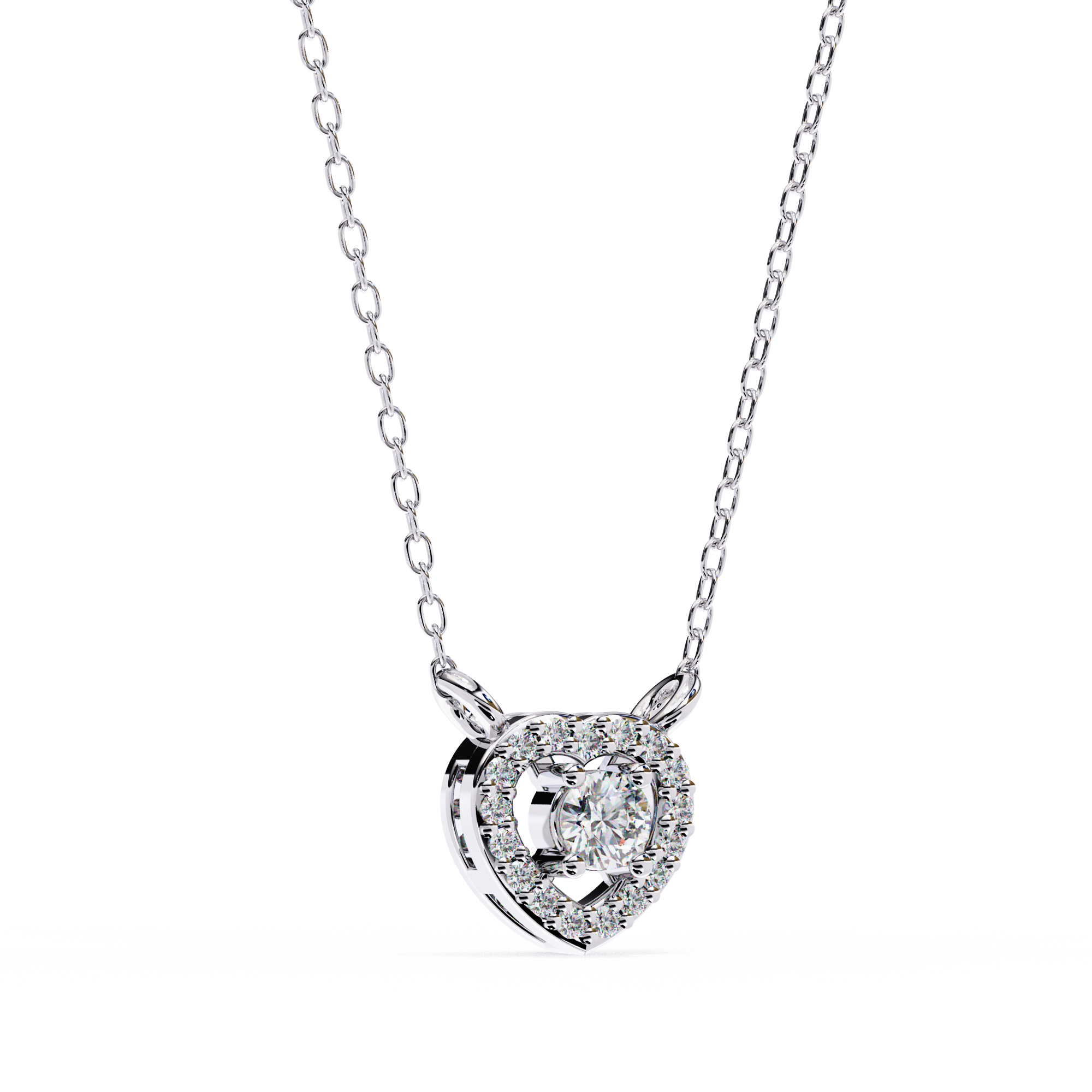Moissanite Pendant Necklace For Women