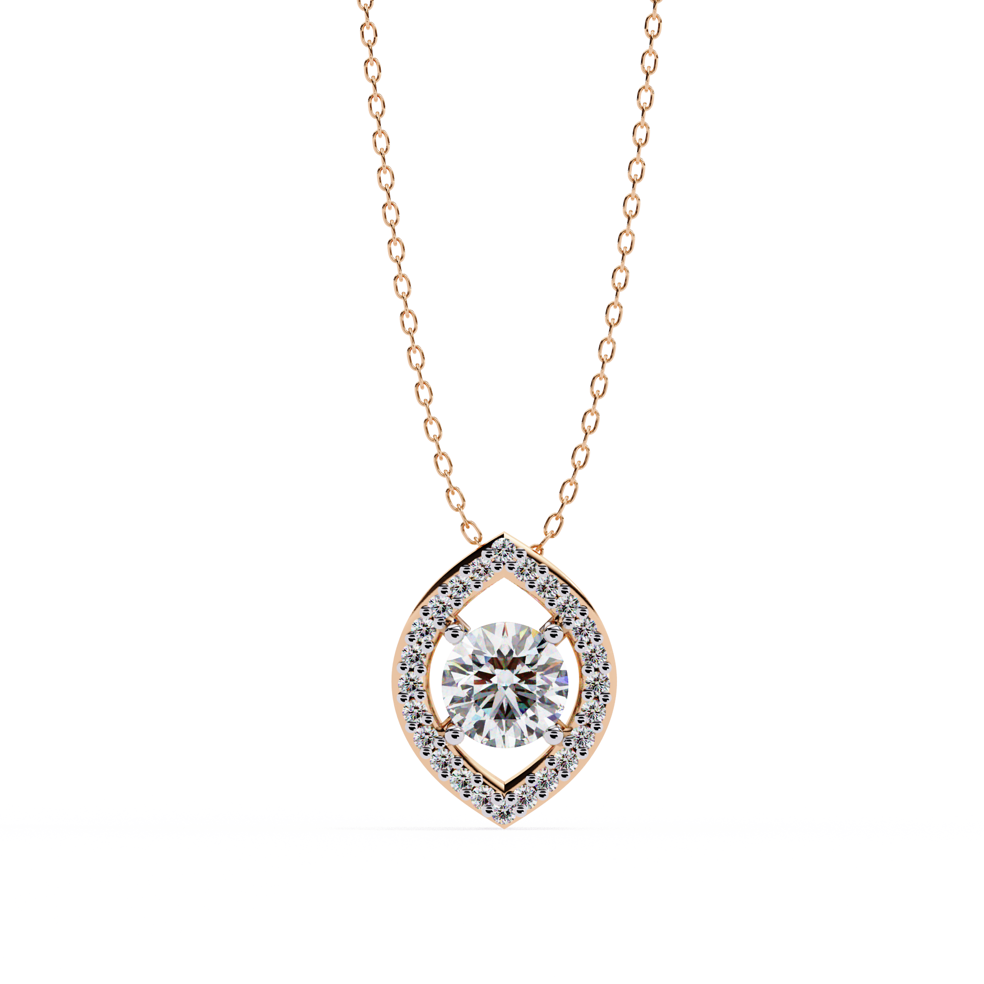 Moissanite Pendant Necklace For Women